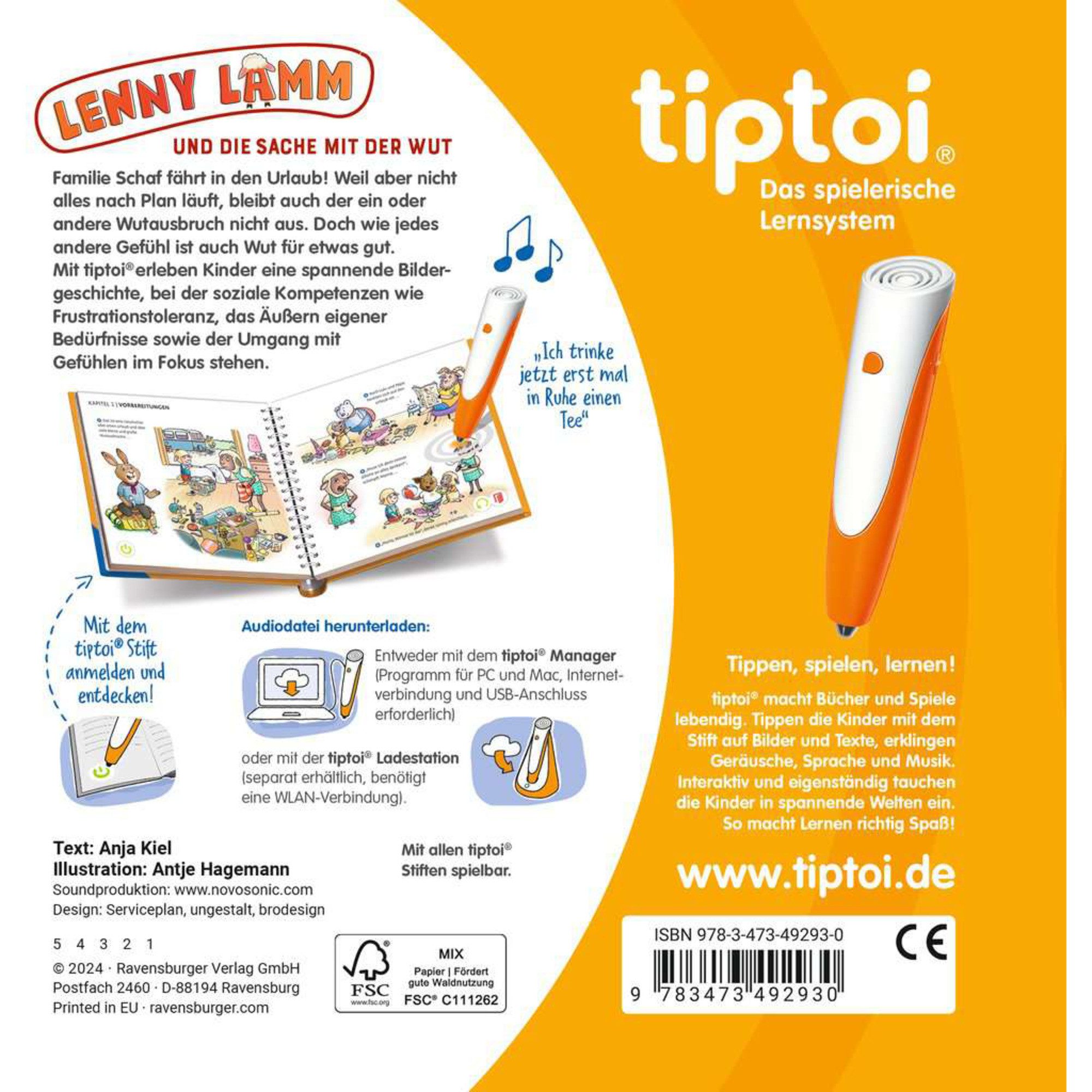Ravensburger Lernspielzeug Ravensburger tiptoi Lenny Lamm günstig online kaufen