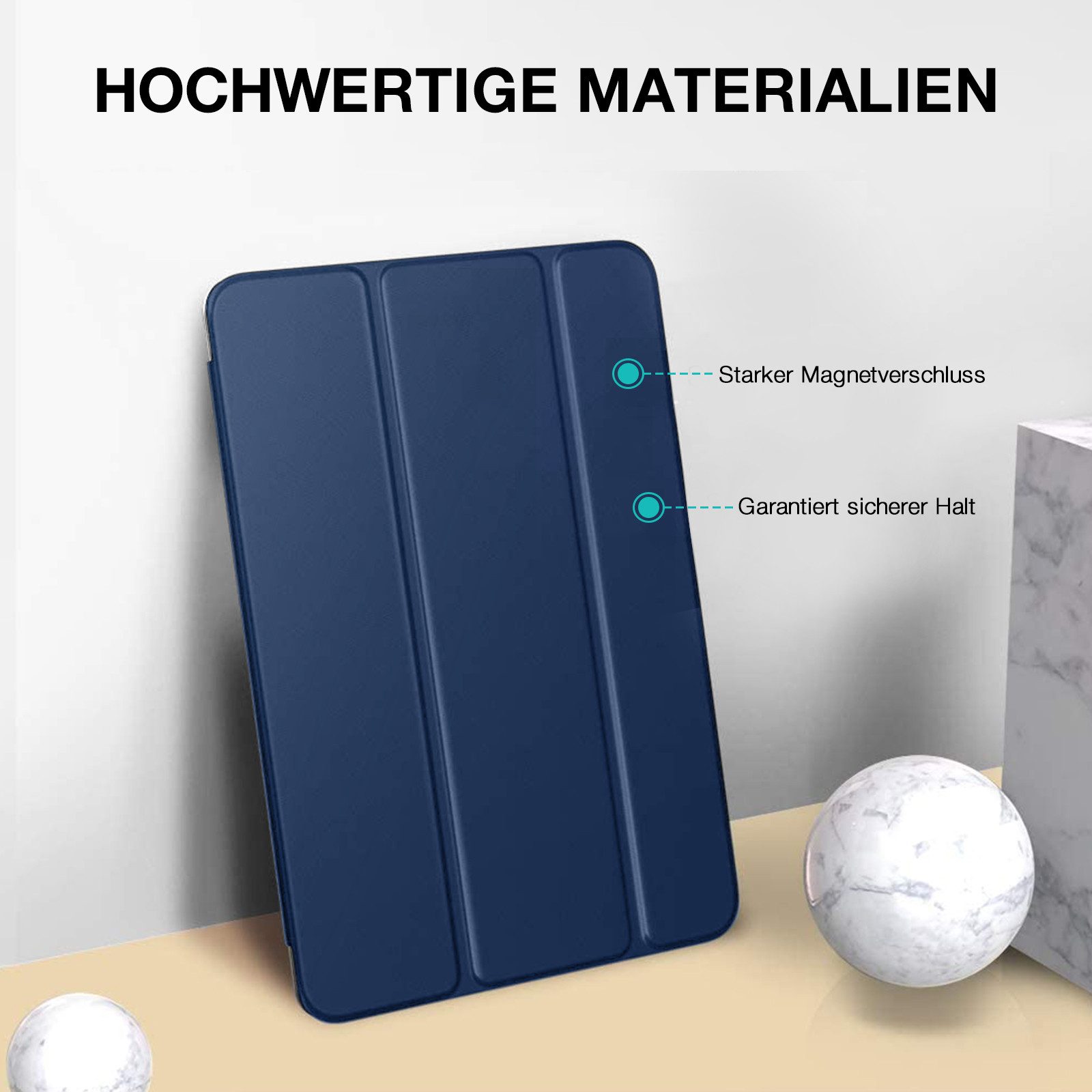 Tec-Expert Tablet-Hülle Tablet Cover Hülle für Apple iPad 9 / iPad 8 / iPad 7 10,2 Zoll 10.2 Zoll, 10.2, Schutzhülle Klapphülle Tasche Case