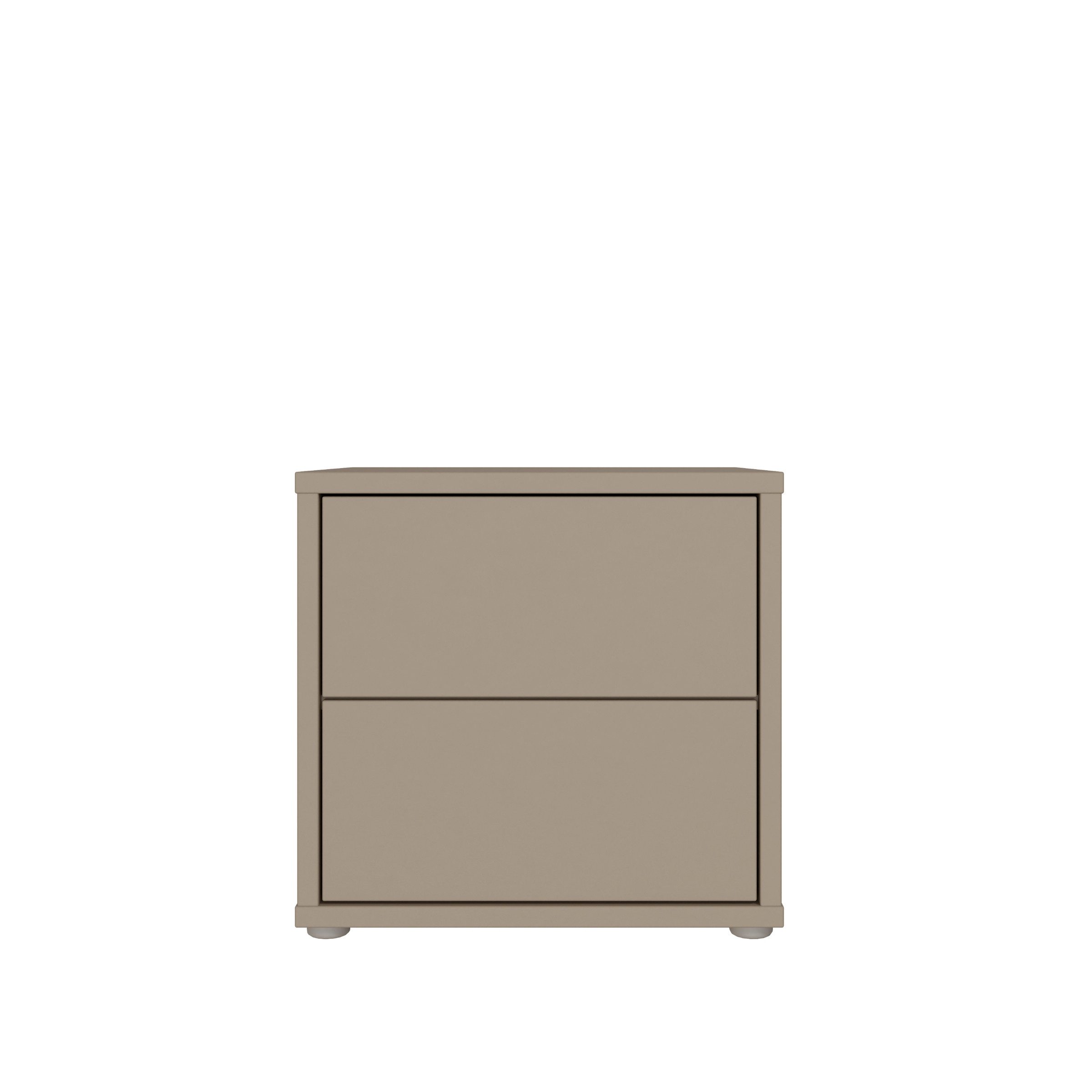 PREISBRECHER Nachtkommode Nachtkommode ALICE SPRINGS, in Taupe - 49,8x47,9x41,5cm (BxHxT)