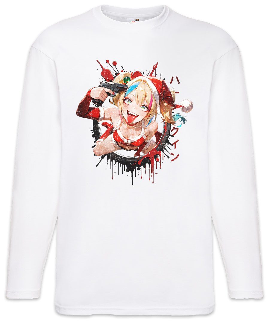 Langarmshirt Santa Quinn Christmas Langarm T-Shirt Harley Joker Anime Style Manga