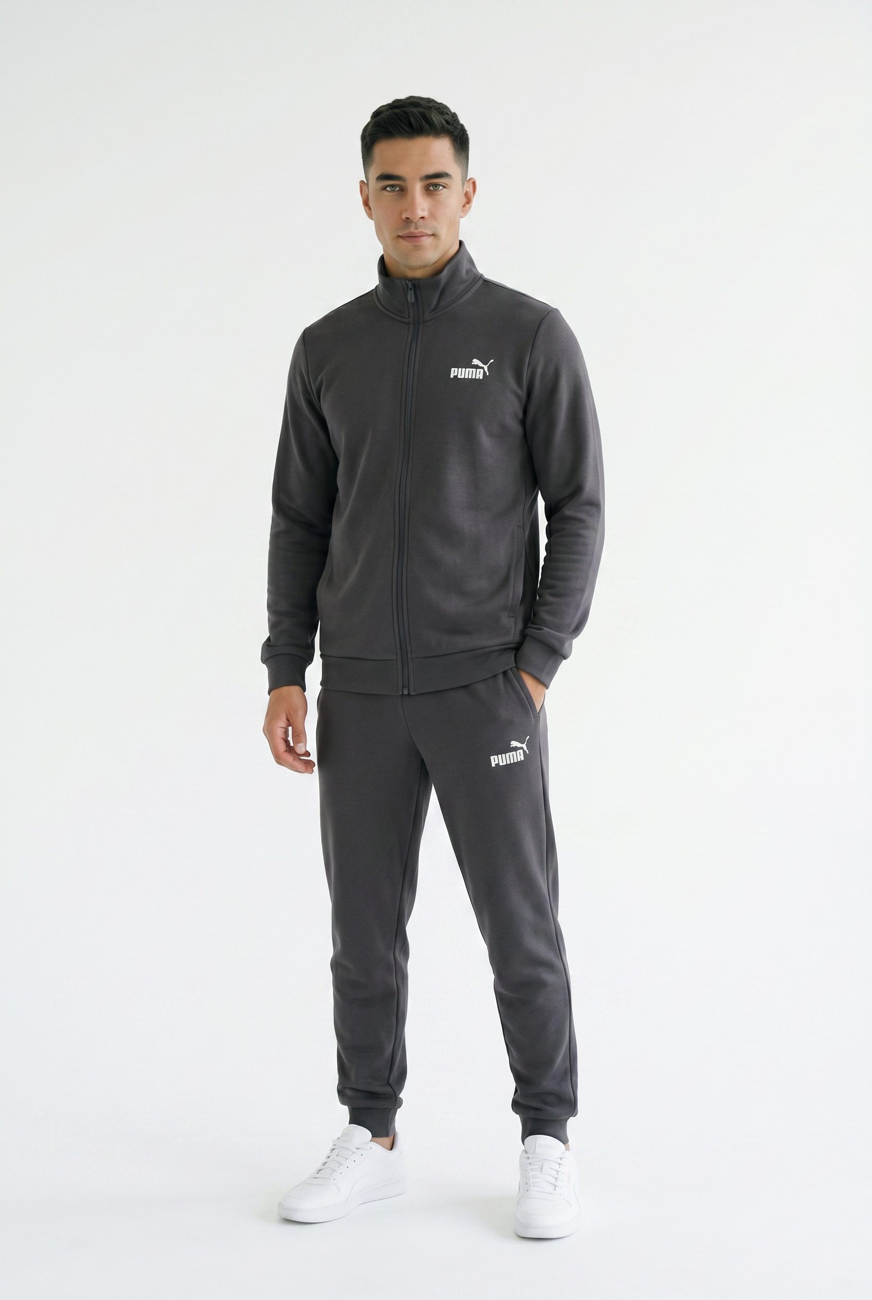 PUMA Trainingsanzug ESS SWEAT SUIT FL (2-tlg), für entspannte Tage, für vielseitige Aktivitäten