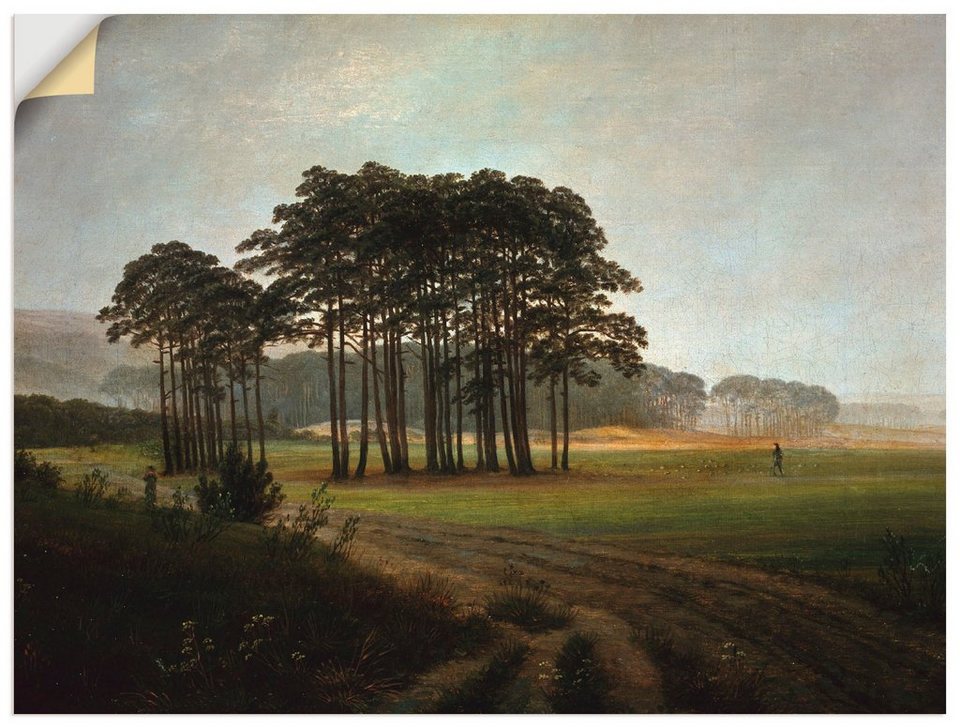Artland Wandbild Der Mittag, um 1822, Wiesen & Bäume (1 St), als  Leinwandbild, Wandaufkleber oder Poster in versch. Größen