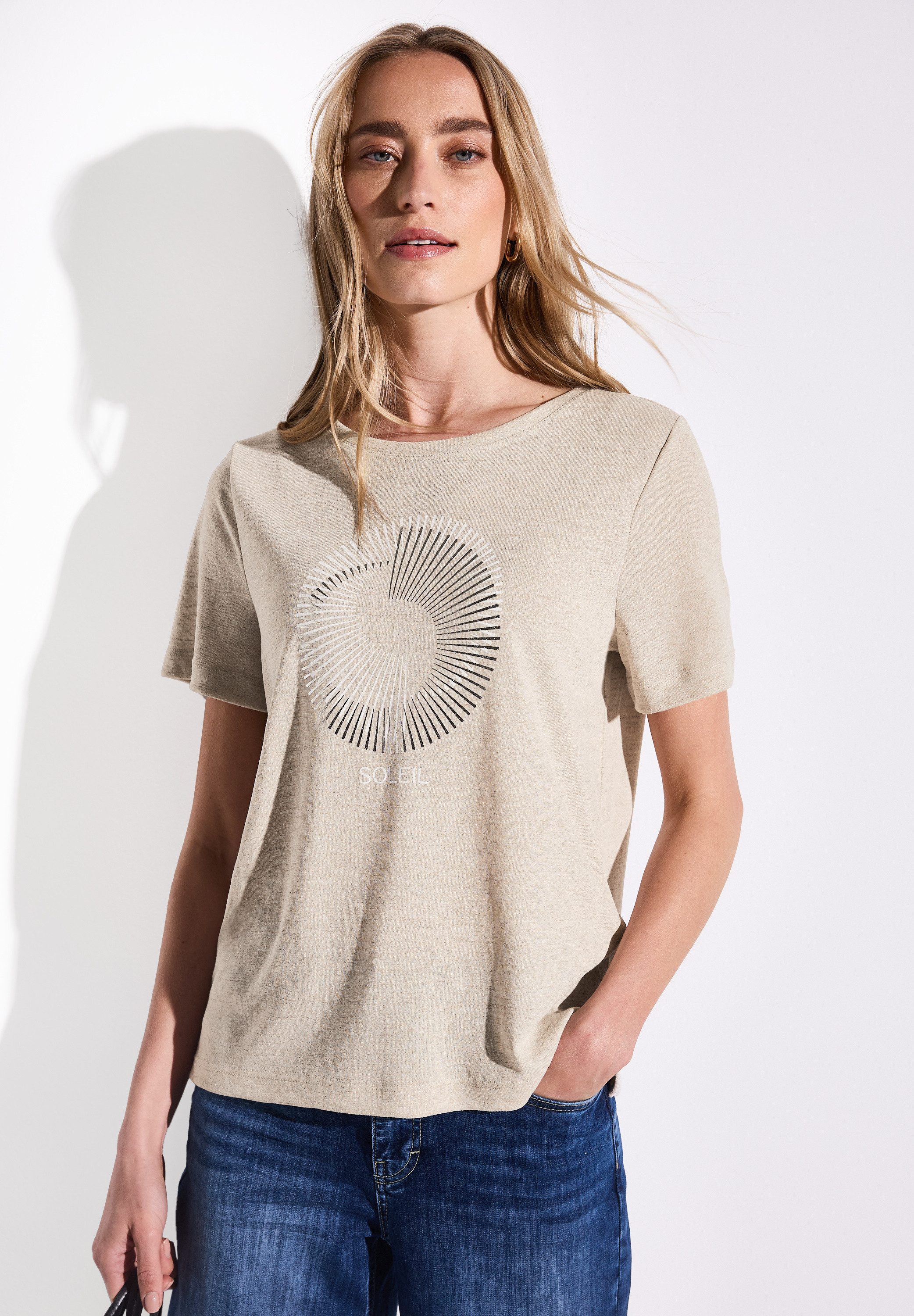 STREET ONE T-Shirt mit Folien-Print günstig online kaufen