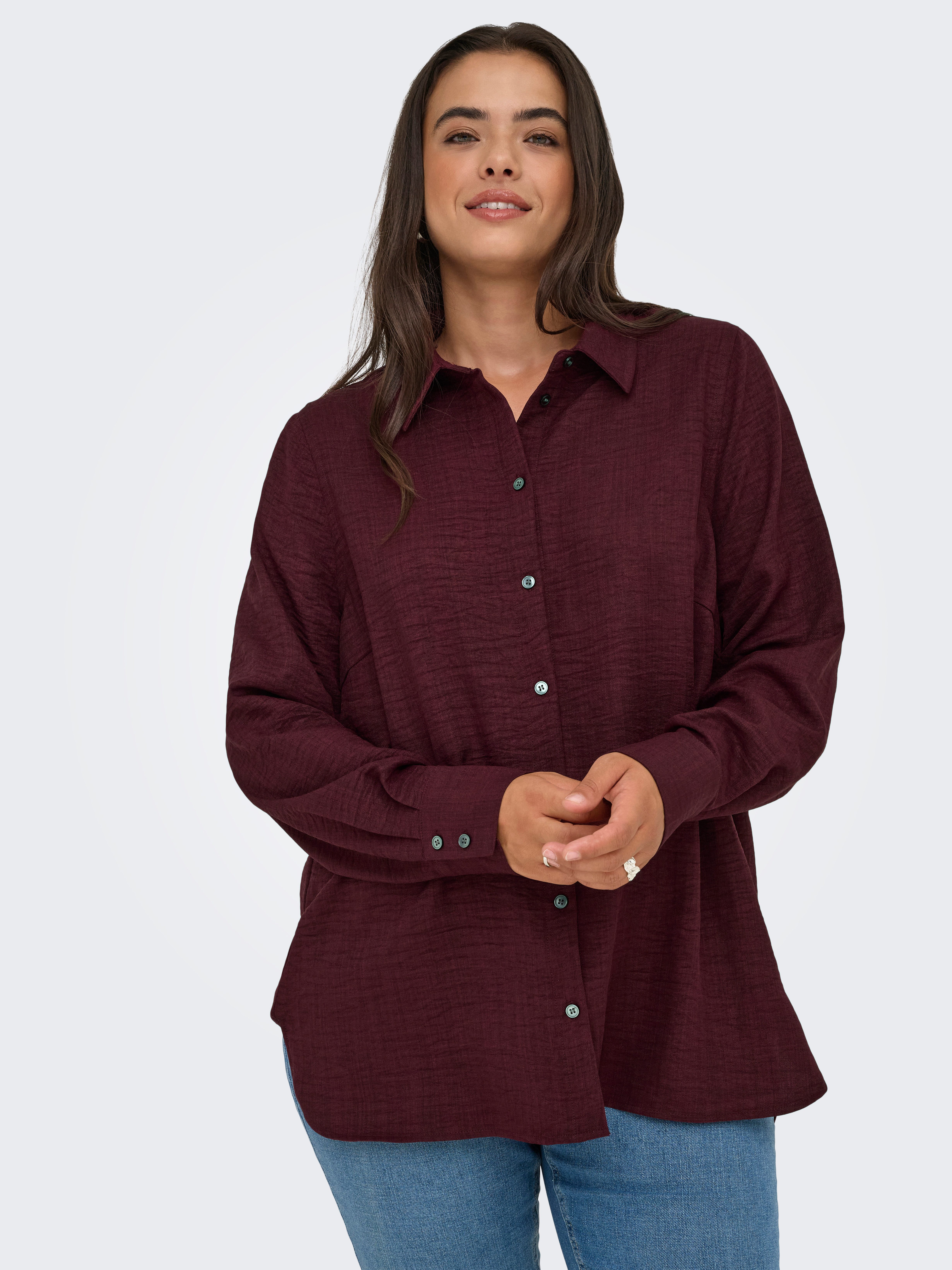 ONLY CARMAKOMA Hemdbluse CARBAY LS SHIRT günstig online kaufen