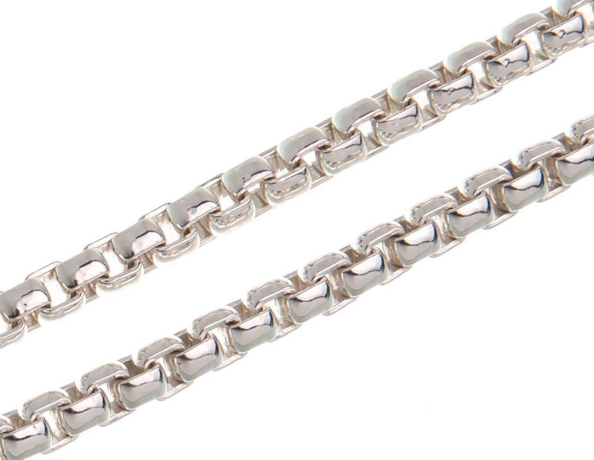 Herren Schmuck Silberkettenstore Silberkette Veneziakette rund 3,7mm - 925 Silber, wählbar von 38-100cm