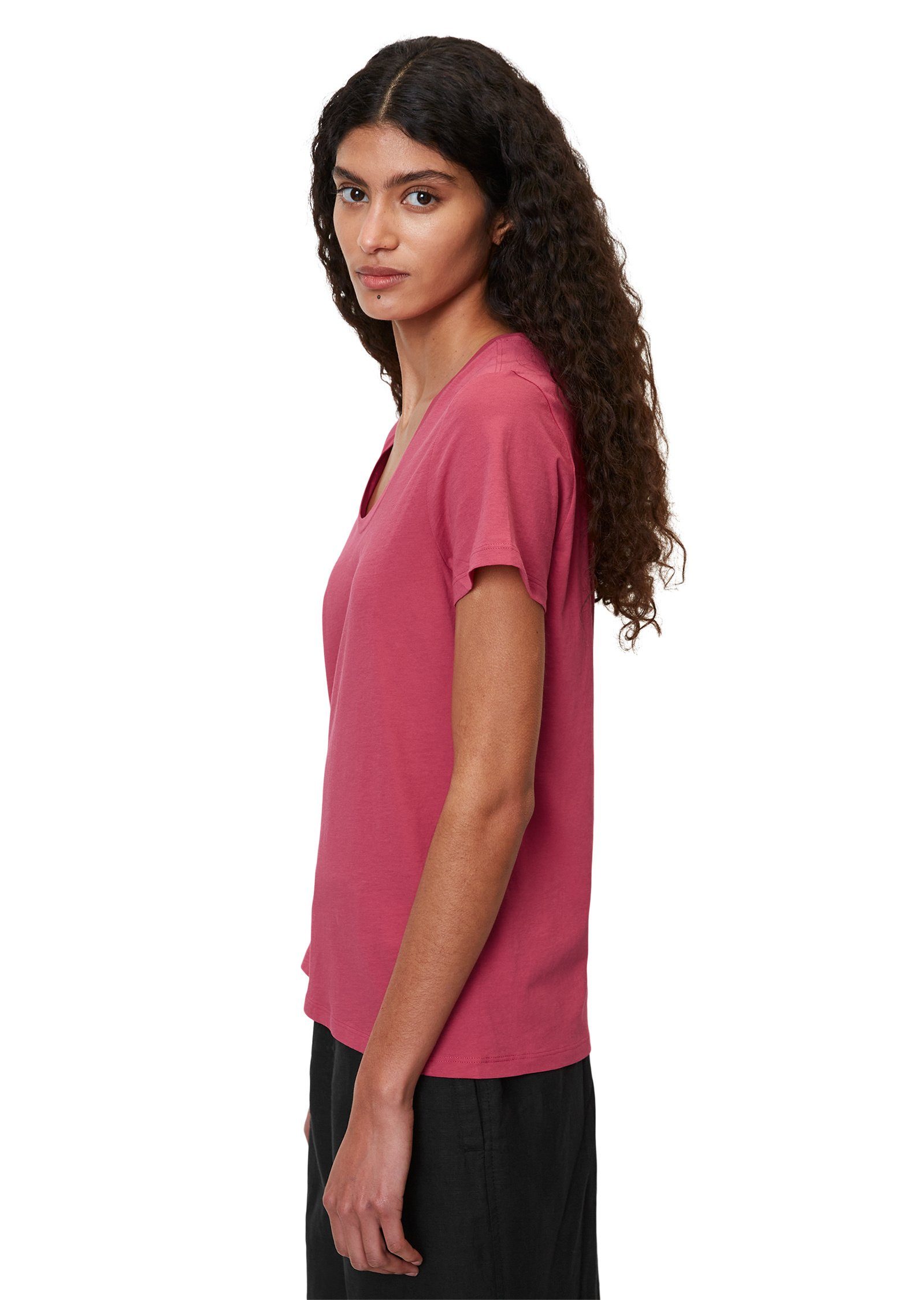 Marc O'Polo T-Shirt aus Jersey Organic Cotton Single rosa