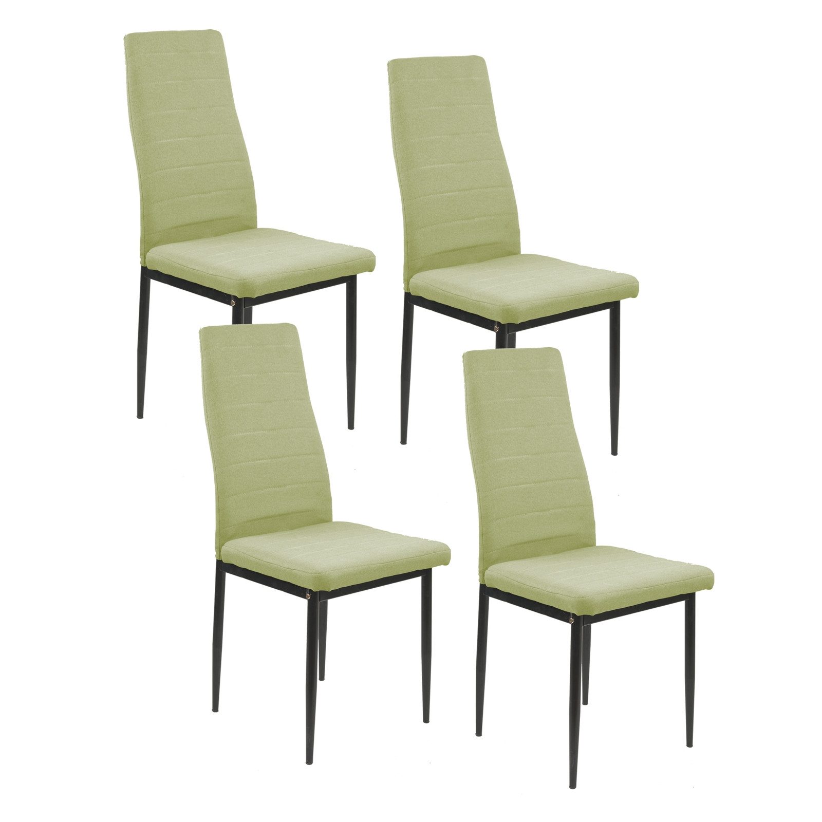 HTI-Living Esszimmerstuhl Stuhl Memphis Webstoff 4er-Set (Set, 4 St), Esszimmerstuhl Metallgestell Vierfuß