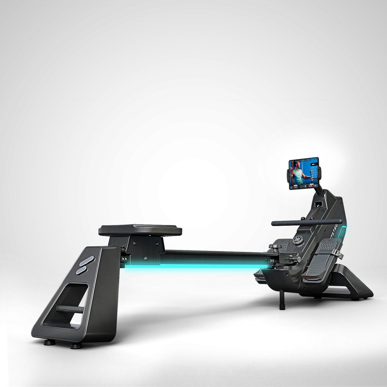 Sportstech Rudergerät sRow Lite, LED Knob-Display - Bluetooth - LED-Beleuchtung