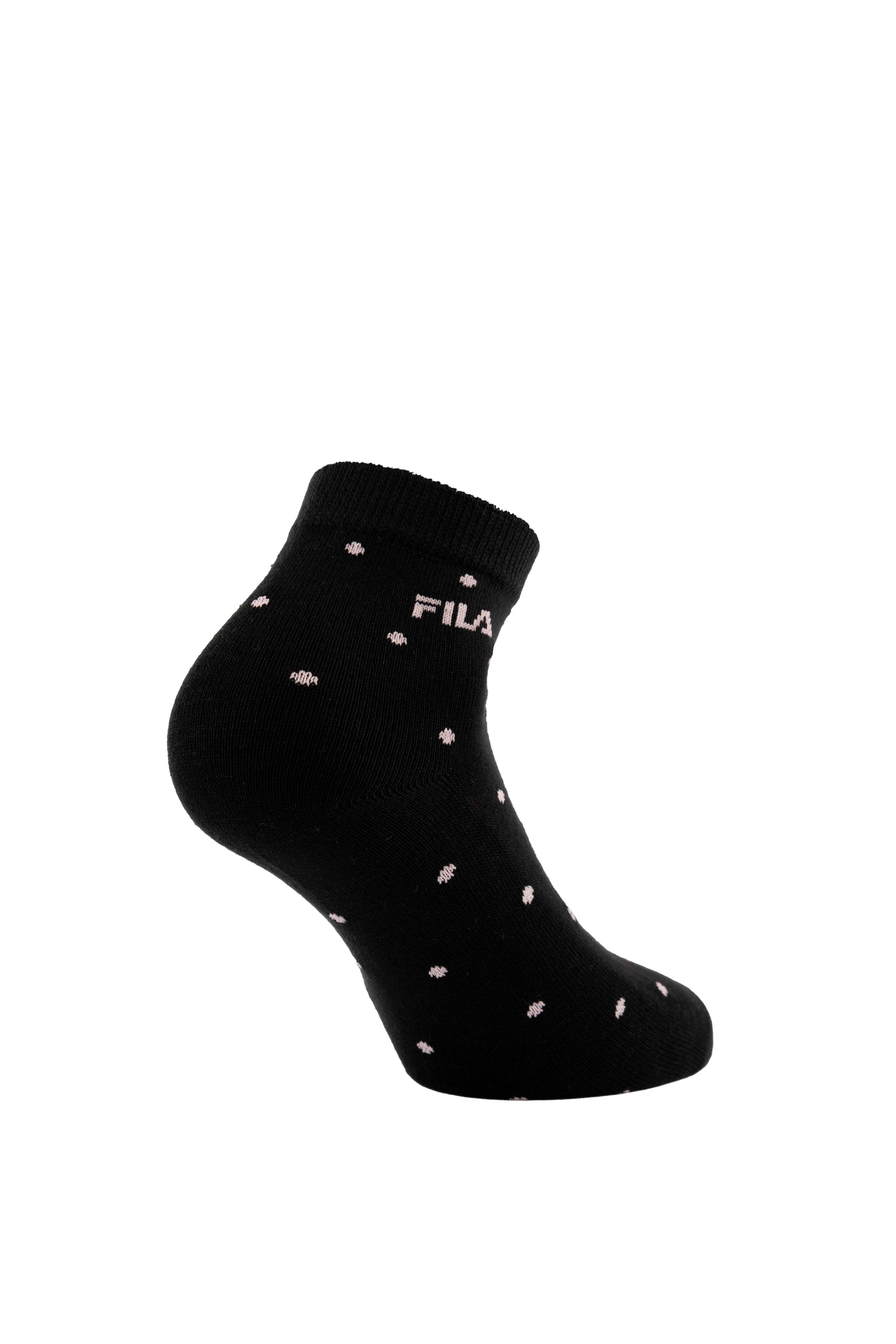 Fila Kurzsocken (3 Paar) mit schmalem Rippenbündchen, gepunktet, Cotton-Mix – Bild 5 von 5
