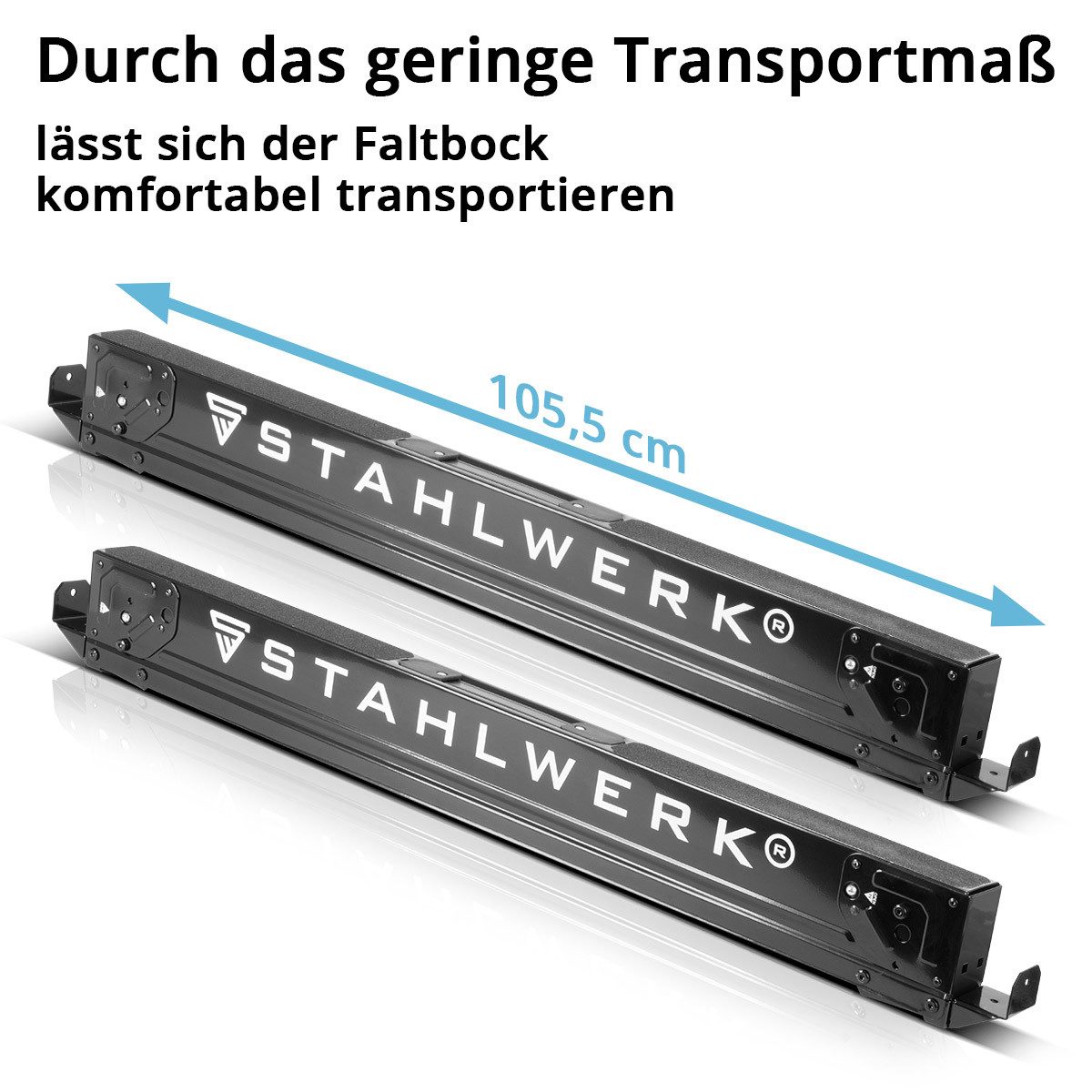 STAHLWERK Klappbock Sägebock 2er Set 500 kg Universal Arbeitsbock Gerüstbock, (2-St)