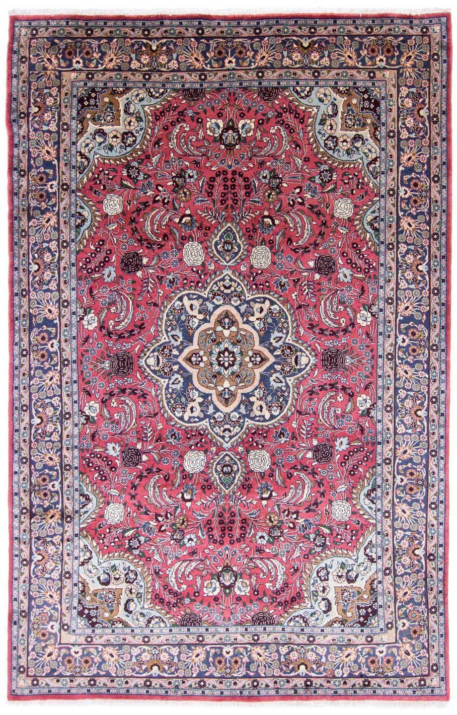 Wollteppich Mehraban Medaillon Rosso 310 x 205 cm, morgenland, rechteckig, Höhe: 10 mm, Unikat mit Zertifikat