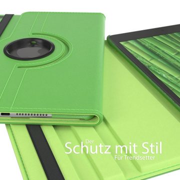EAZY CASE Tablet-Hülle Rotation Case für Apple iPad Mini 5. Generation 7,9 Zoll, Tabletcover Case Hardcover Flipcover zum Aufstellen Klapp-Case Grün