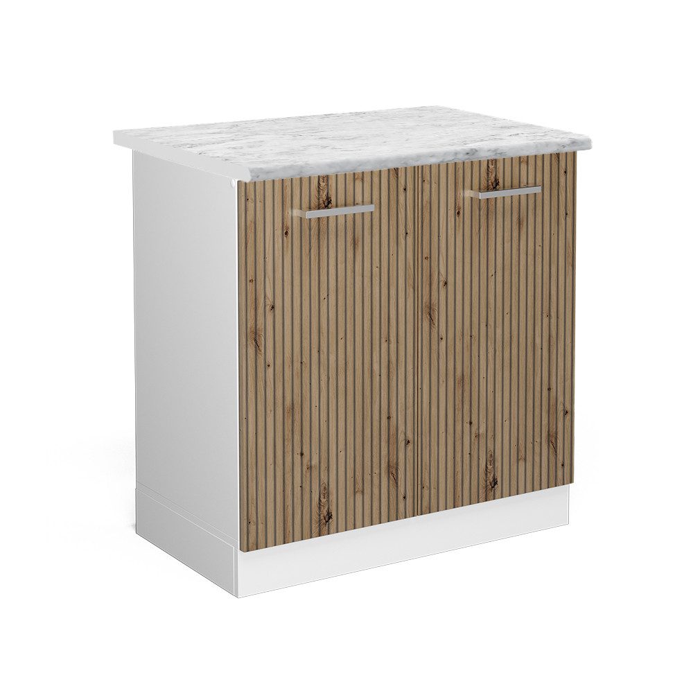 Vicco Spülenunterschrank R-Line, Artisan-Eiche/Weiß, 80 cm, günstig online kaufen
