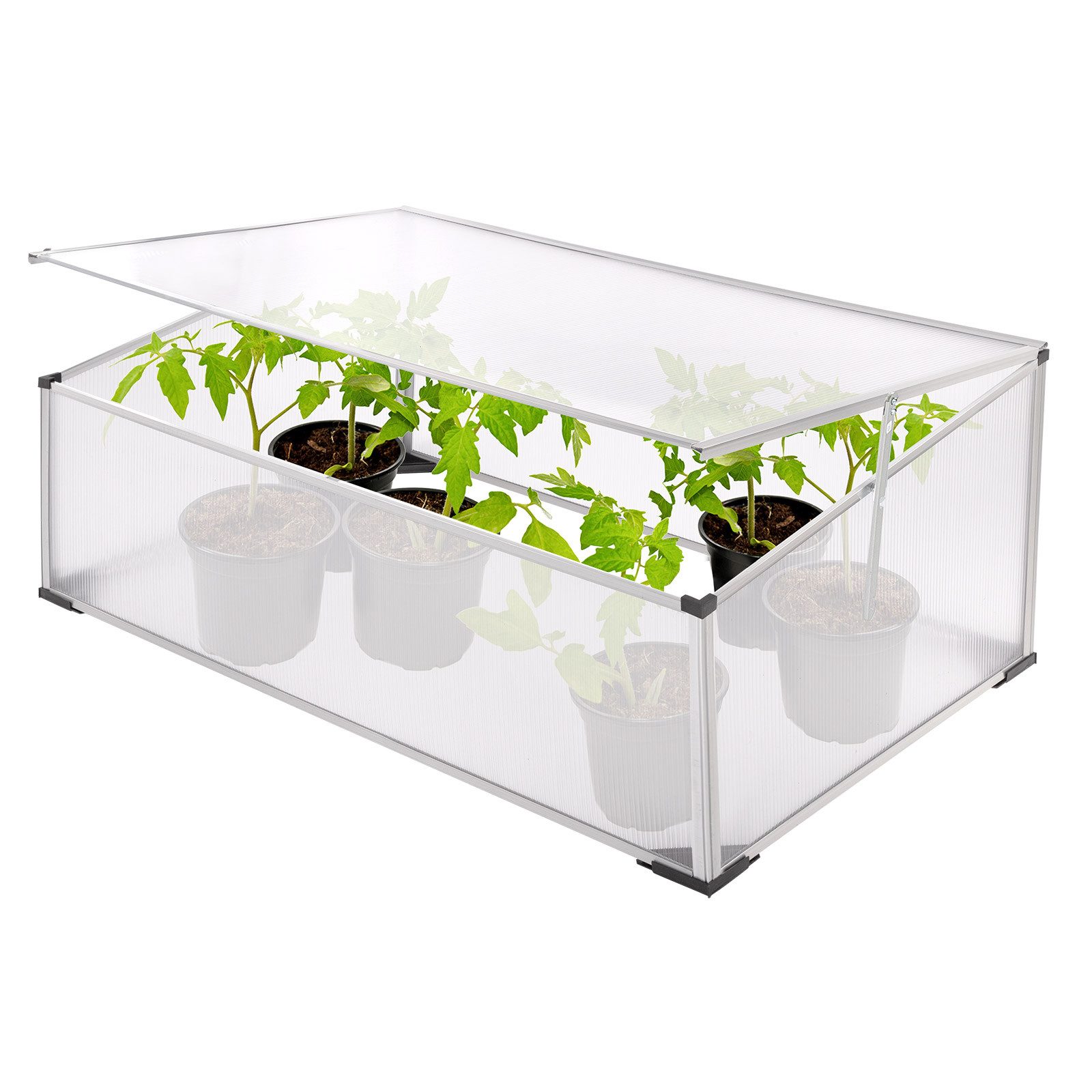 DEMA Übertopf Frühbeet / Kleinbeet FB600 – 101 x 60 x 41 cm mit Aluprofil