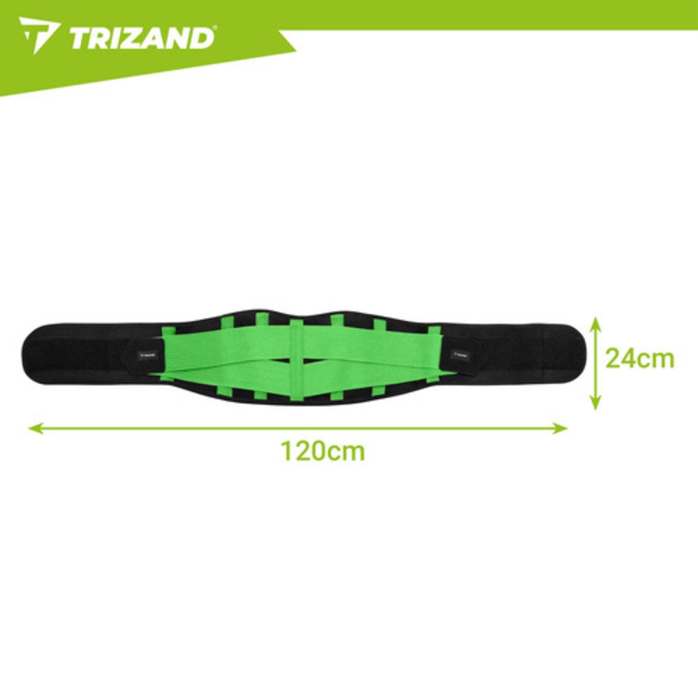 Trizand Hüftgürtel Neopren-Schlankheitskorsett 120 cm Bauchweggürtel (Spar-Set, 1-St., Klettverschluss) verbessert die Körperhaltung und entlastet den Rücken im Alltag