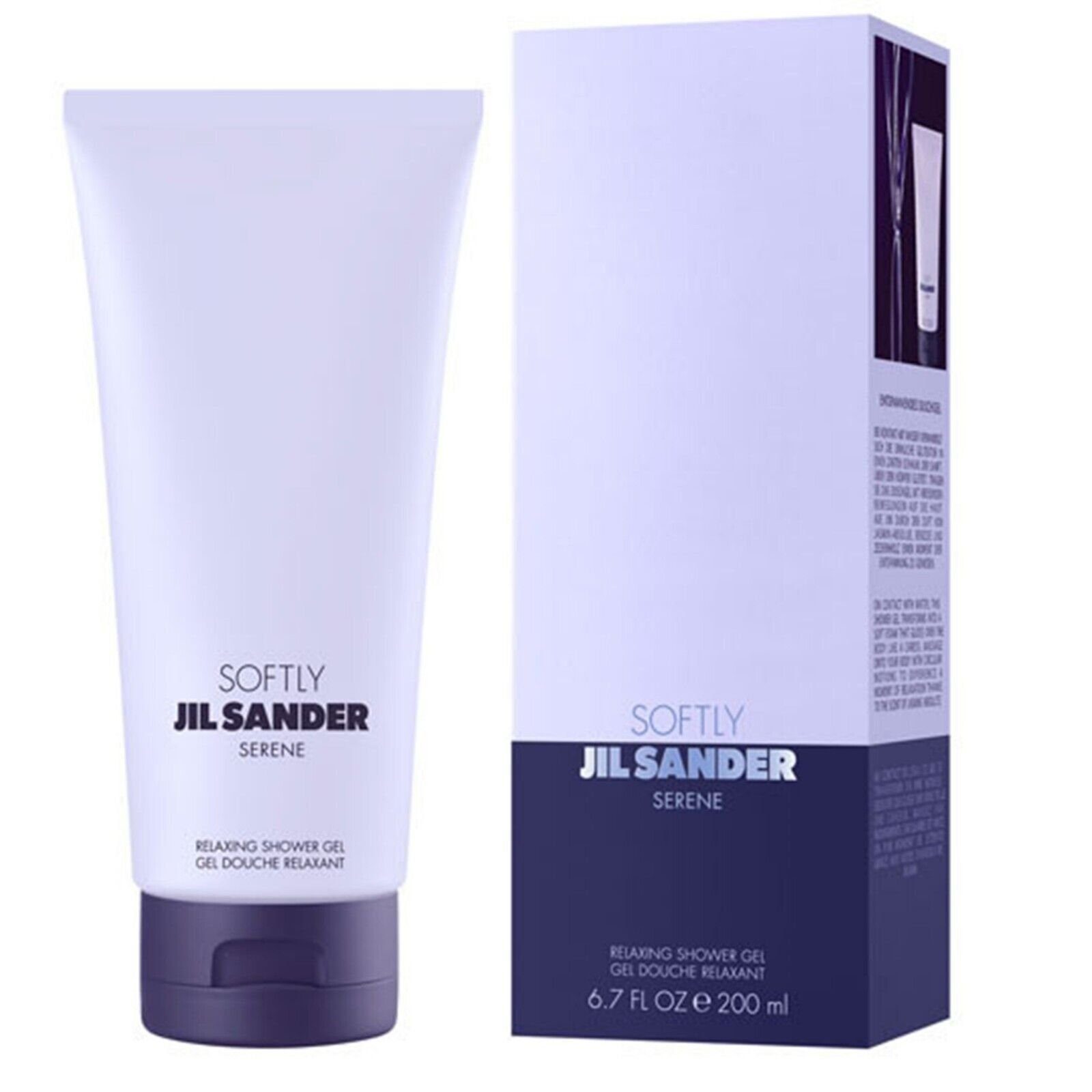 JIL SANDER Duschgel "Serene" Duschgel 200ml Showergel Körperpflege Dusch gel, 2-tlg., langanhaltende Frische Frauenduft Schutz vor Körpergeruch