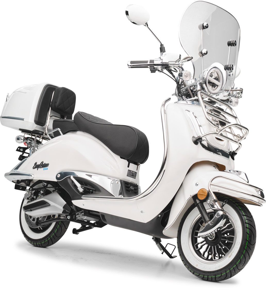 Burnout E-Motorroller EasyCruiser Elektro, 2000 W, 45 km/h, E-Roller Leistungsstarker Bosch Elektromotor