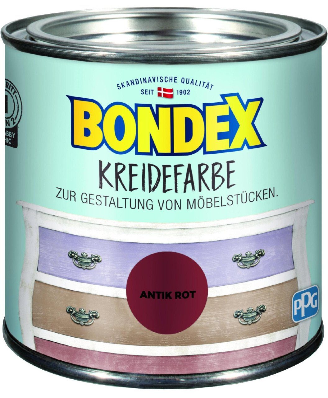 Bondex Holzschutzlasur Bondex Kreidefarbe 500 ml antik rot