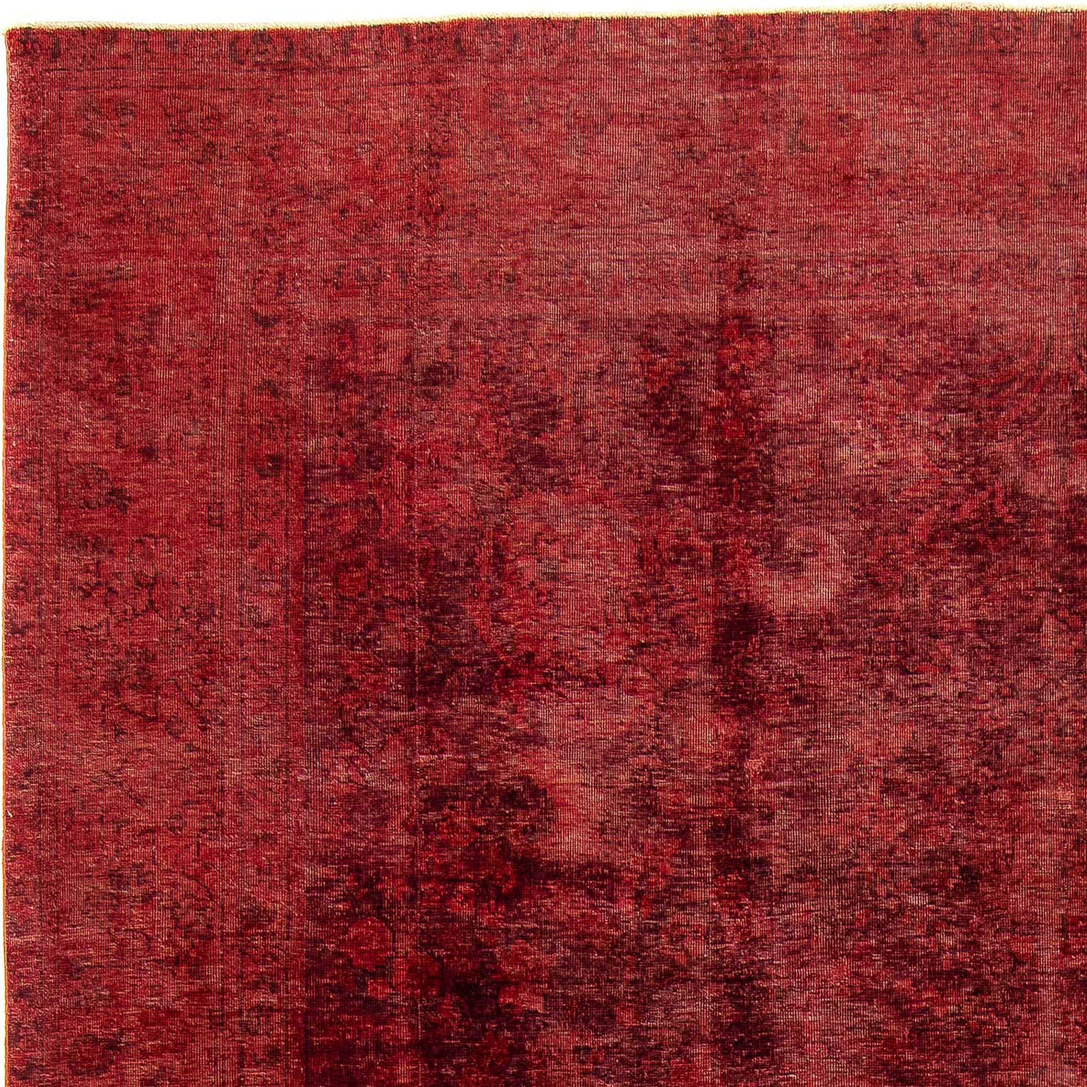 morgenland, Vintage mm, mit 300 - x Teppich rechteckig, 8 398 Höhe: dunkelrot, Handgeknüpft, Wohnzimmer, - Einzelstück cm Zertifikat