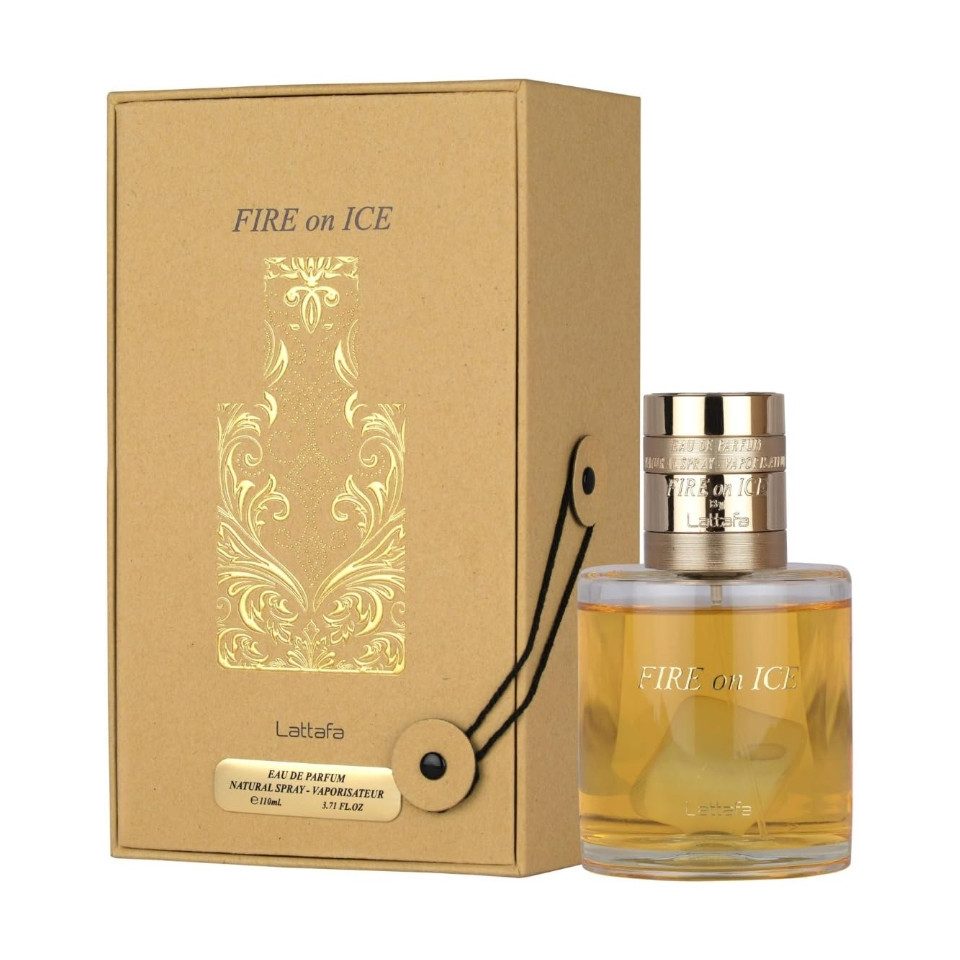 Lattafa Eau de Parfum Fire on Ice 110 ml, Orientalisch-würziger Statement Duft