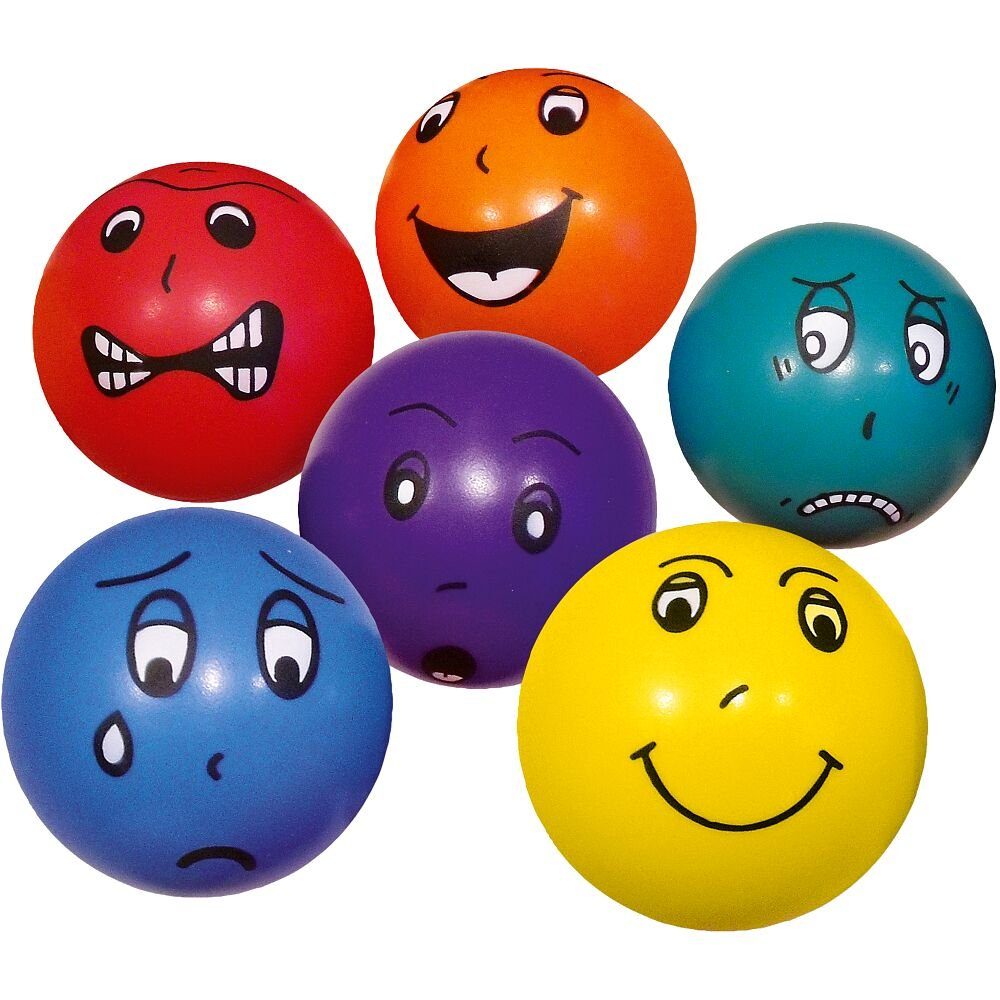 Gesichtern Spielball Faces, Motorikbälle-Set aus emotionalen Set Emotional 6