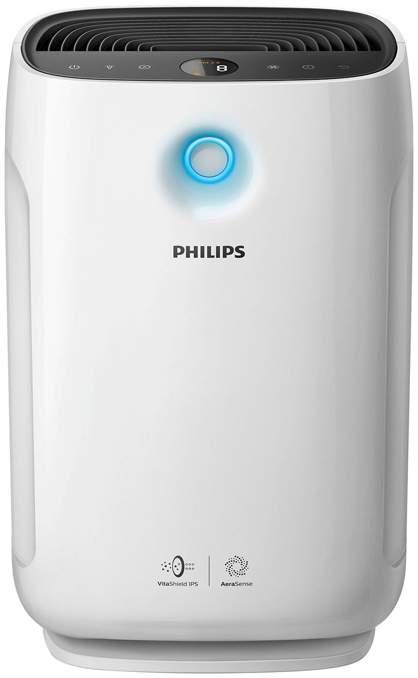 Philips Luftreiniger AC2887/10 2000 Serie, für 79 m² Räume, mit 5  Geschwindigkeitsstufen, für Allergiker geeignet