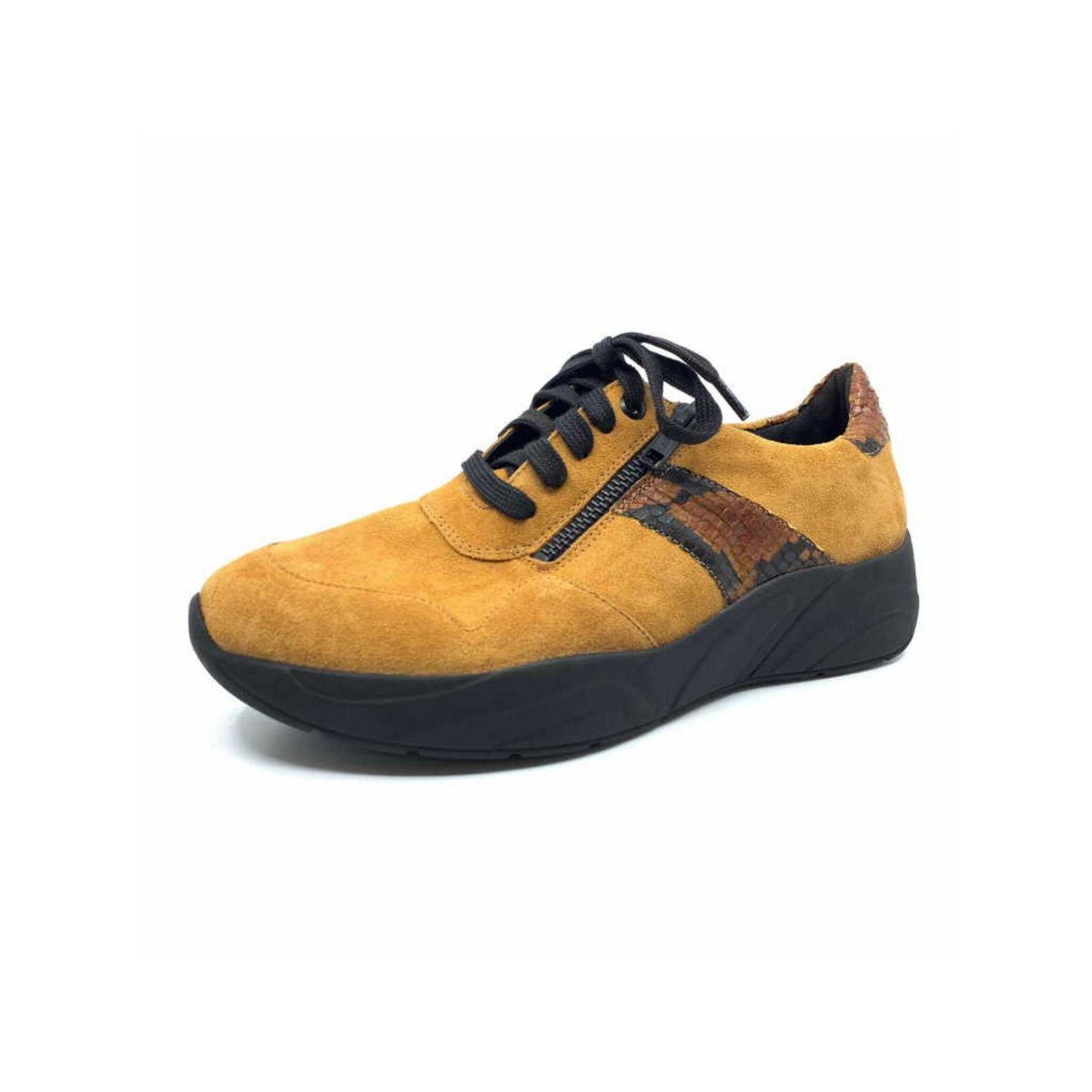 Komfort Schnürer für Damen in orange Sneaker