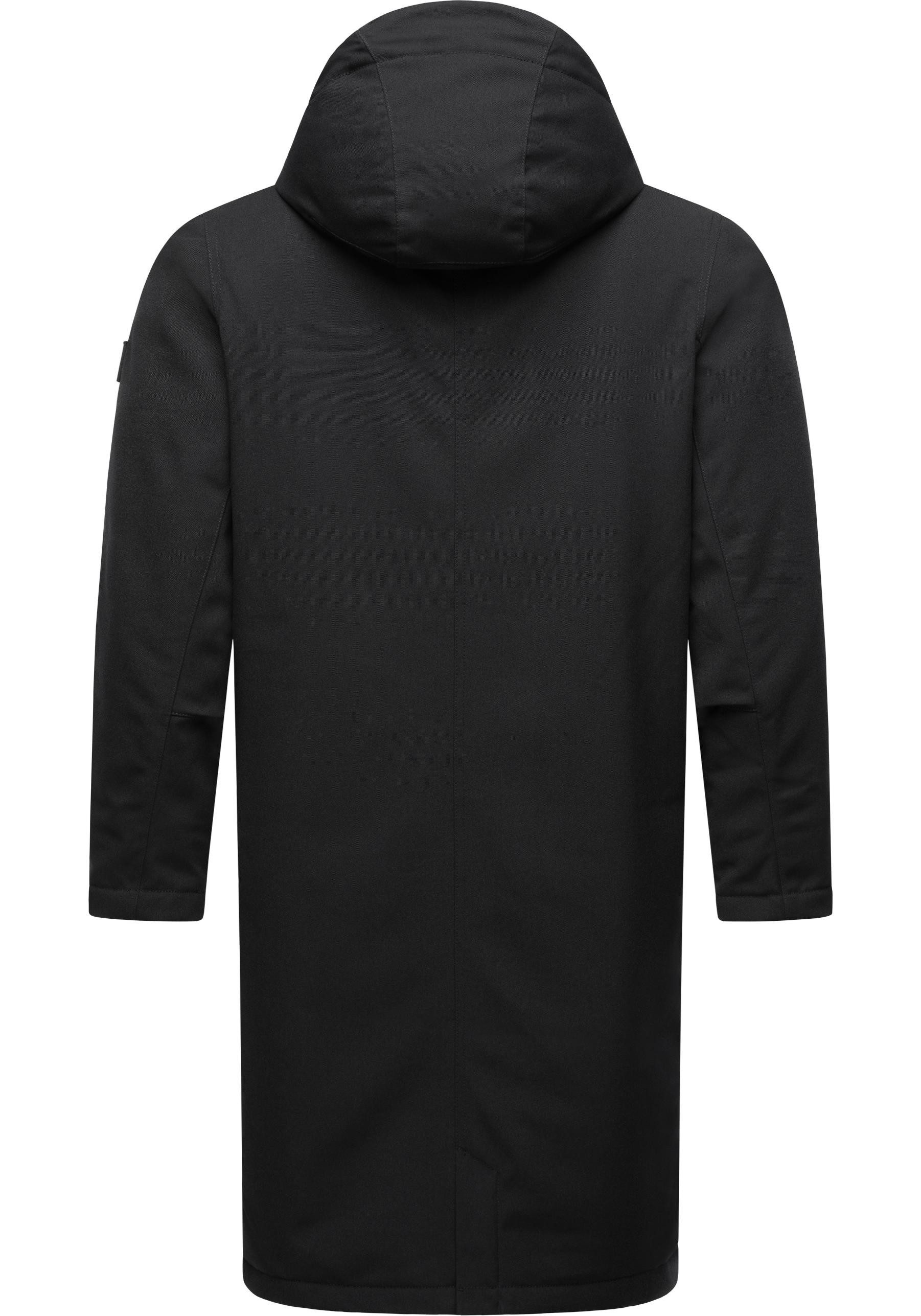 Ragwear Wintermantel Mr Them Long lange wasserdichte Herren Winterjacke mit Kapuze