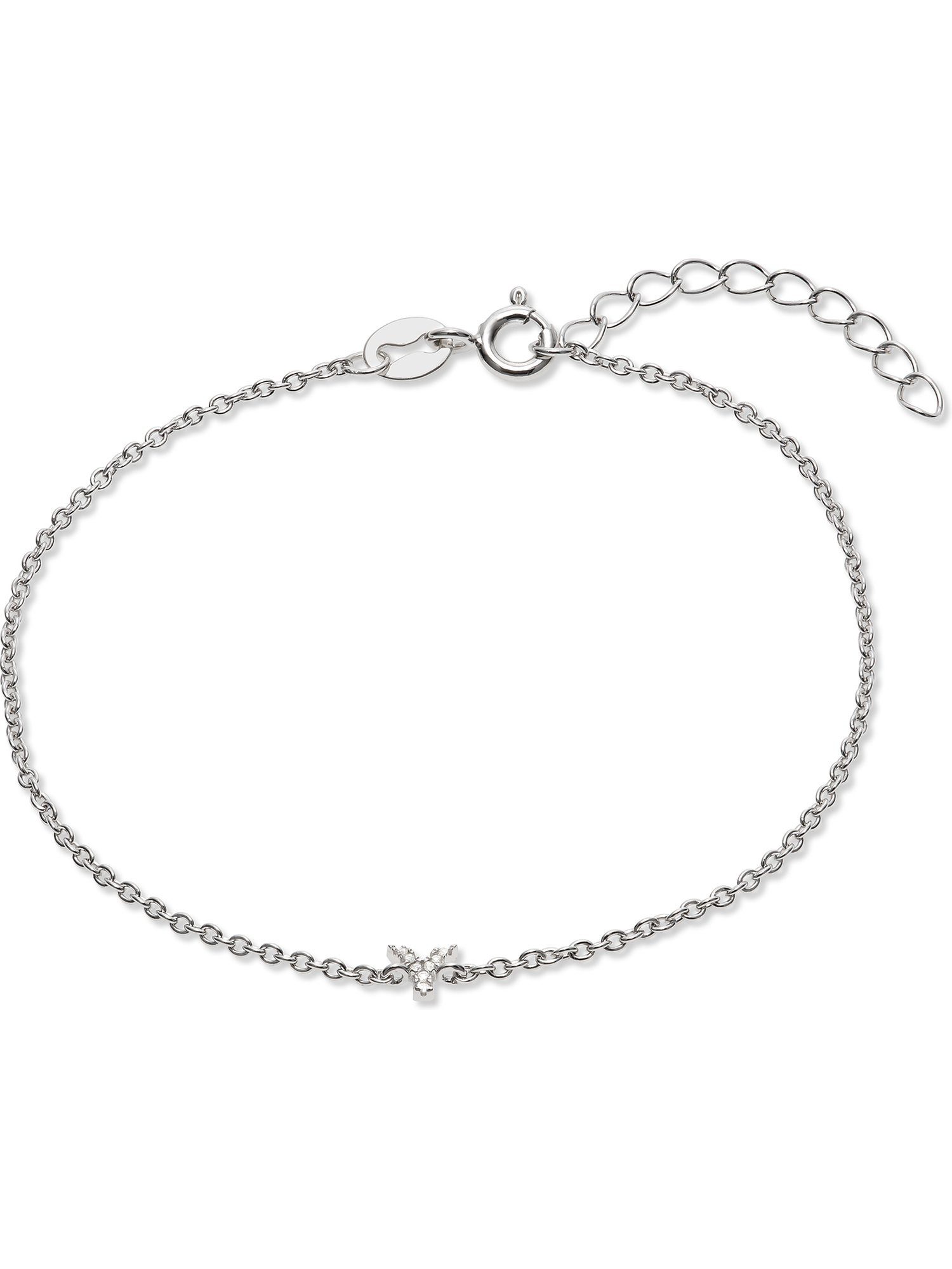 FAVS Silberarmband FAVS Damen-Armband 925er Silber Zirkonia Y, Klassisch