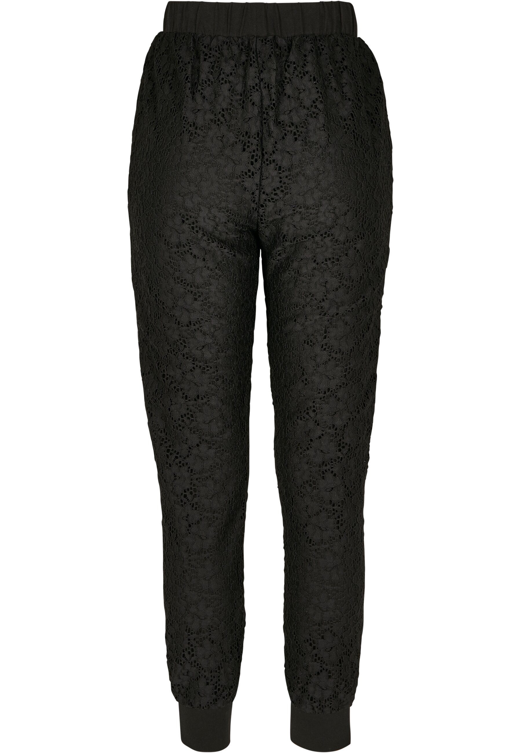URBAN CLASSICS Jogginghose Urban Classics Damen Ladies Lace Jersey Jog Pant günstig online kaufen