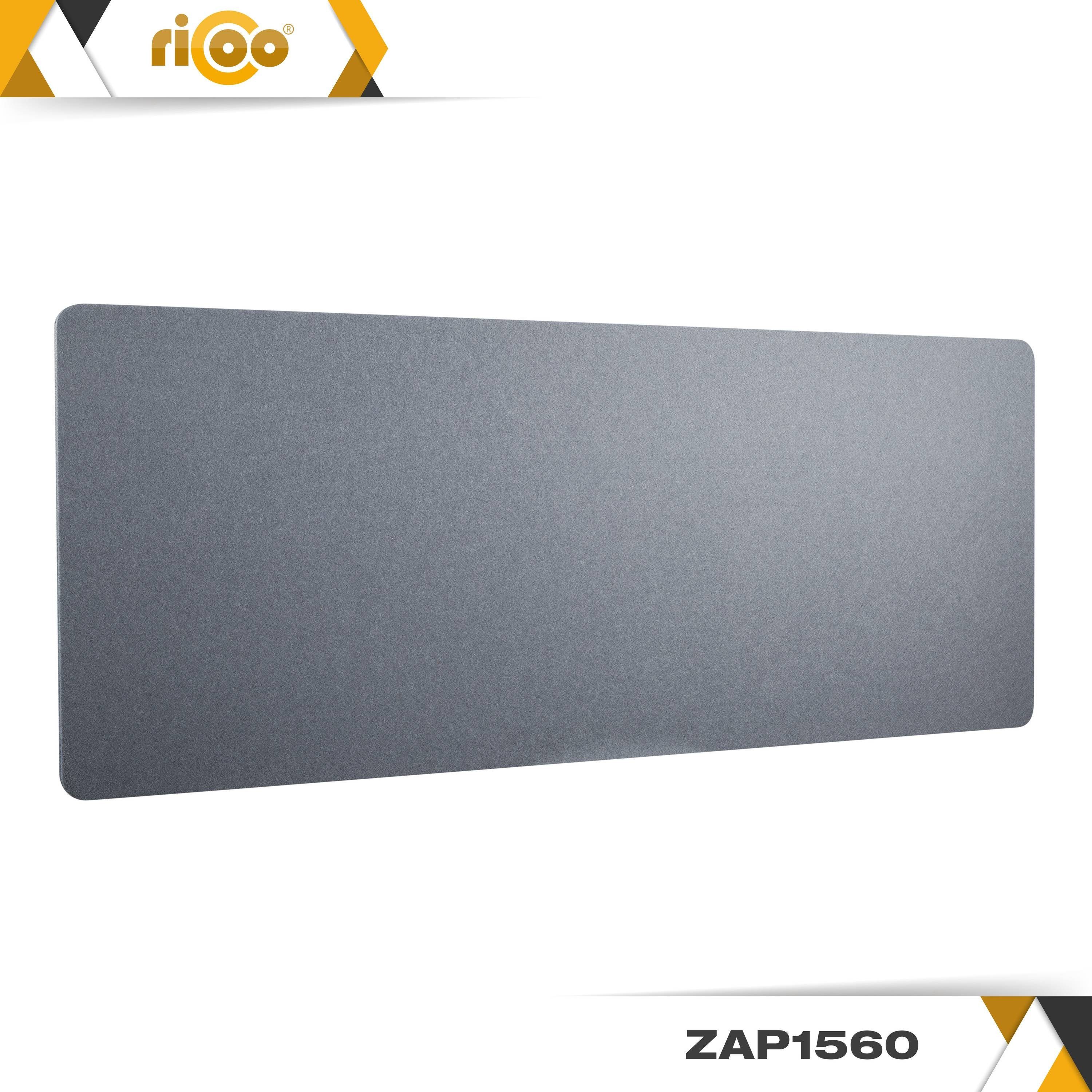 RICOO Schutzwand Trennwand Akustik ZAP1560-G, Sichtschutz Paneel Schallschutz Schreibtisch Büro