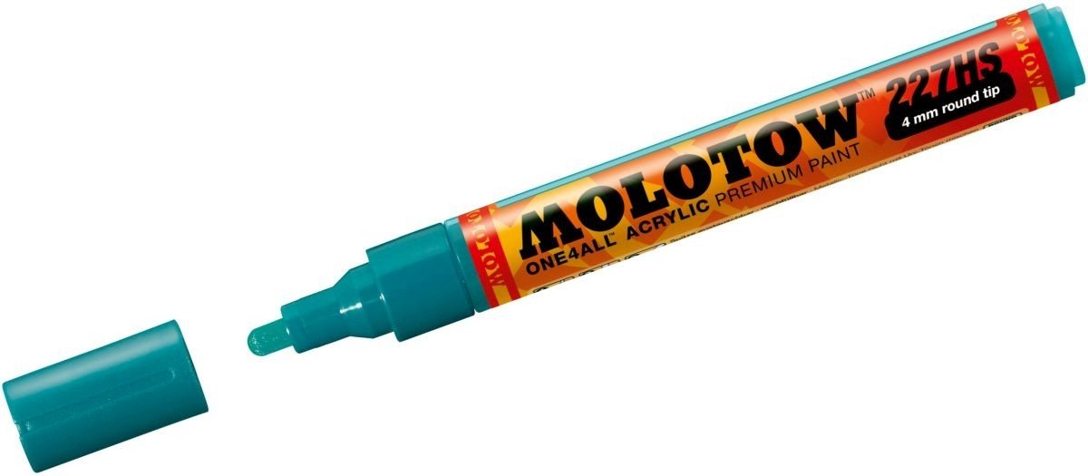 Thumbnail - MOLOTOW Permanentmarker Permanentmarker One4All 227 HS nachfüllbar 4mm lagunenblau.