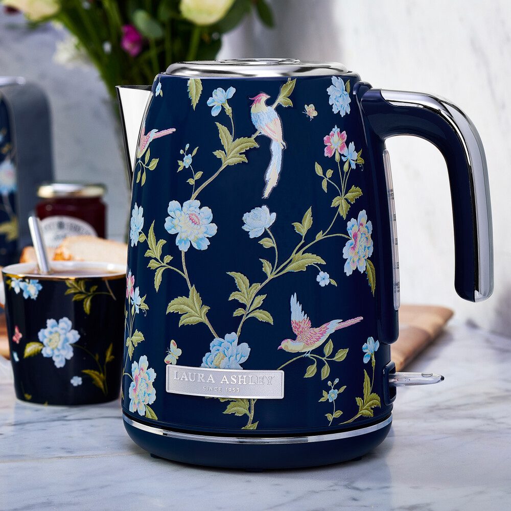 VQ Wasserkocher Laura Ashley Wasserkocher 1,7L, 2200W, kabellos – Elveden Marine VQ, 1.7 l, 2200 W