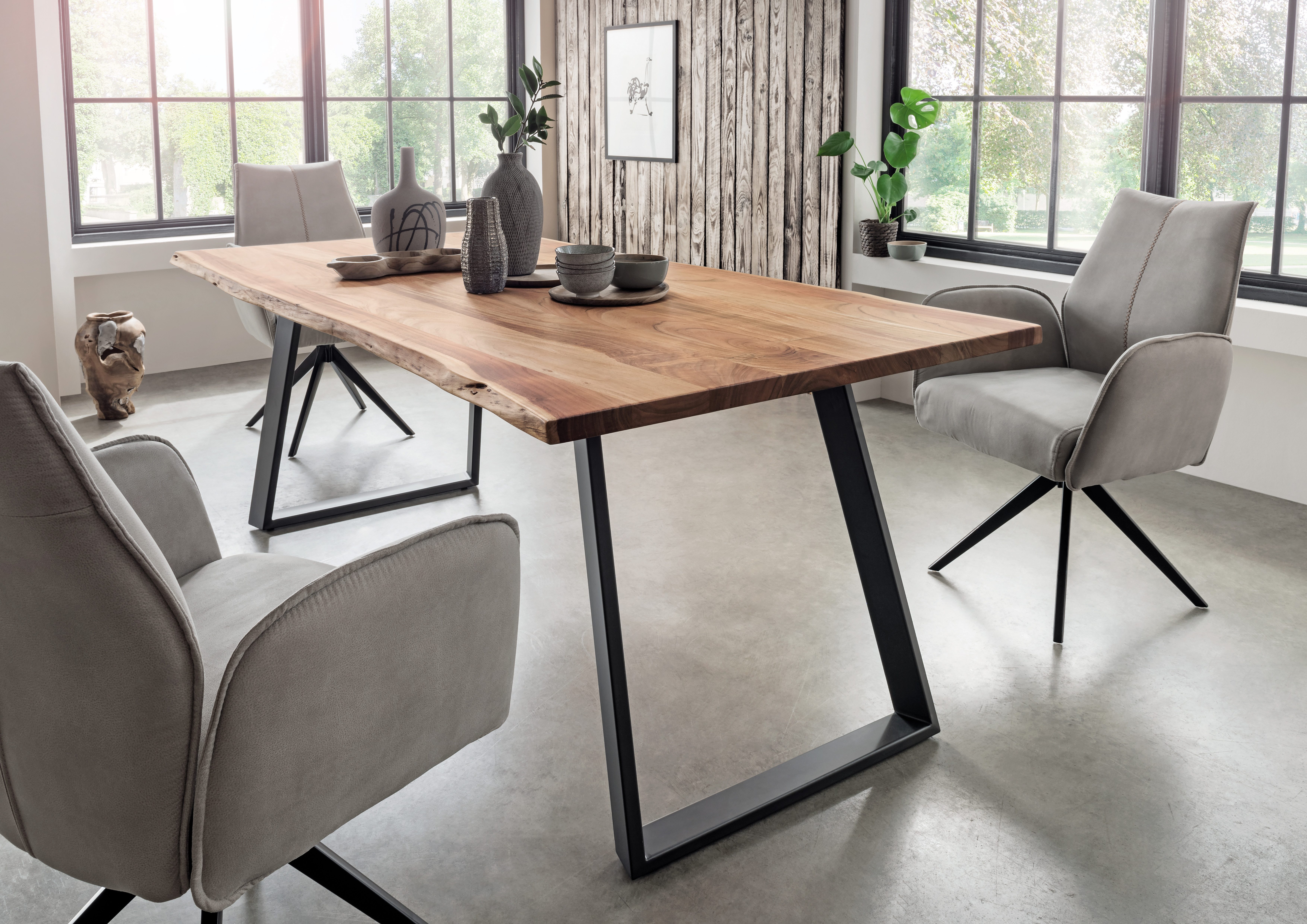 Wohnglücklich Esstischplatte Massivholz-Tischplatten „Thor“