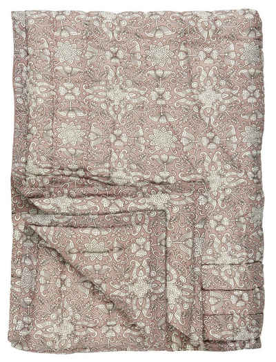 Tagesdecke Ib Laursen - Decke Quilt Tagesdecke Überwurf 170x130cm Malva Weiß, Ib Laursen
