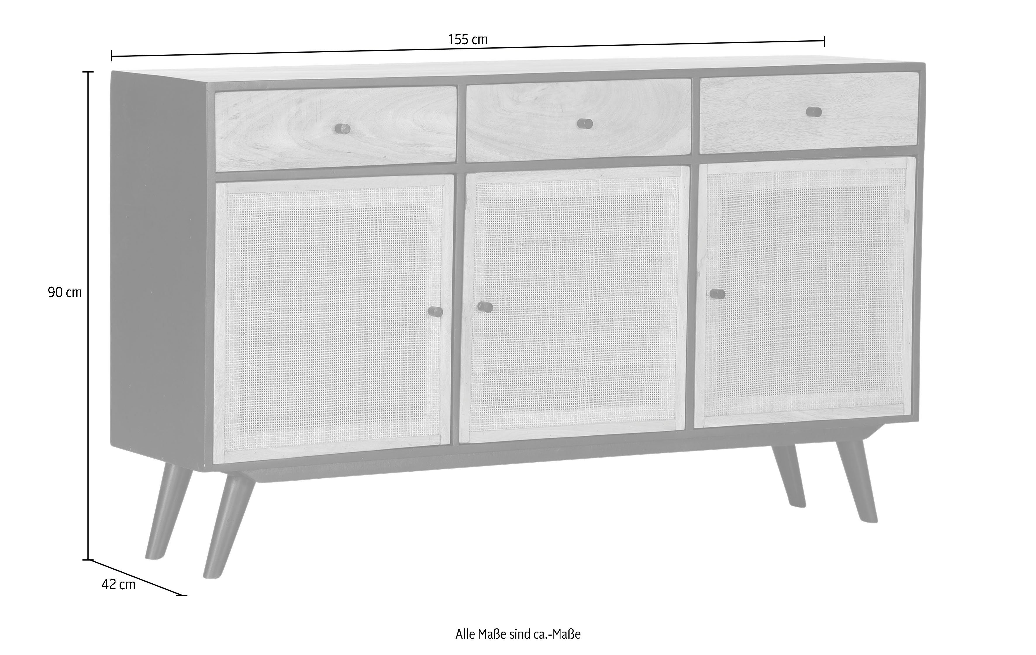 Gutmann Factory Sideboard Linus, Kommode, Breite 155 cm