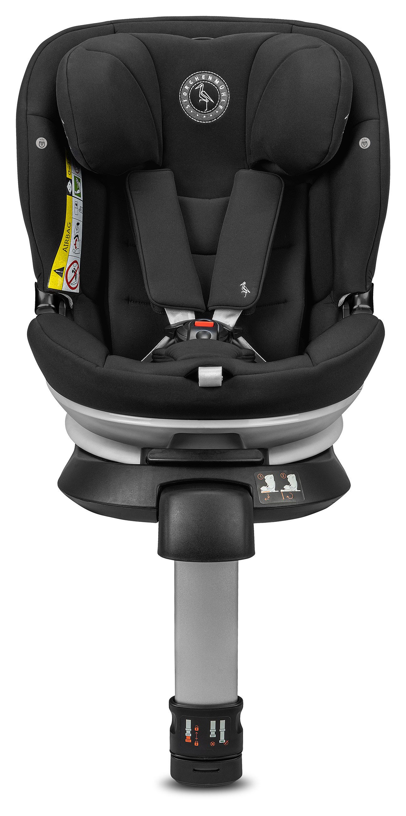 Storchenmühle Autokindersitz Niki kid, ab: 15 Monate, bis: 12 Jahre, ab: 76 cm, bis: 150 cm, sicherer 360°Kindersitz: reboard bis 4 Jahre, verwendbar von 76-150 cm
