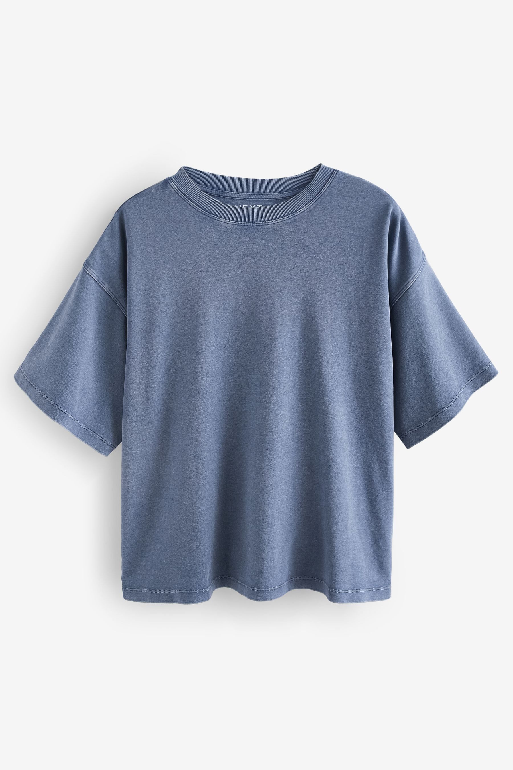 Next T-Shirt Kastiges Relaxed Fit Oversized-T-Shirt, günstig online kaufen