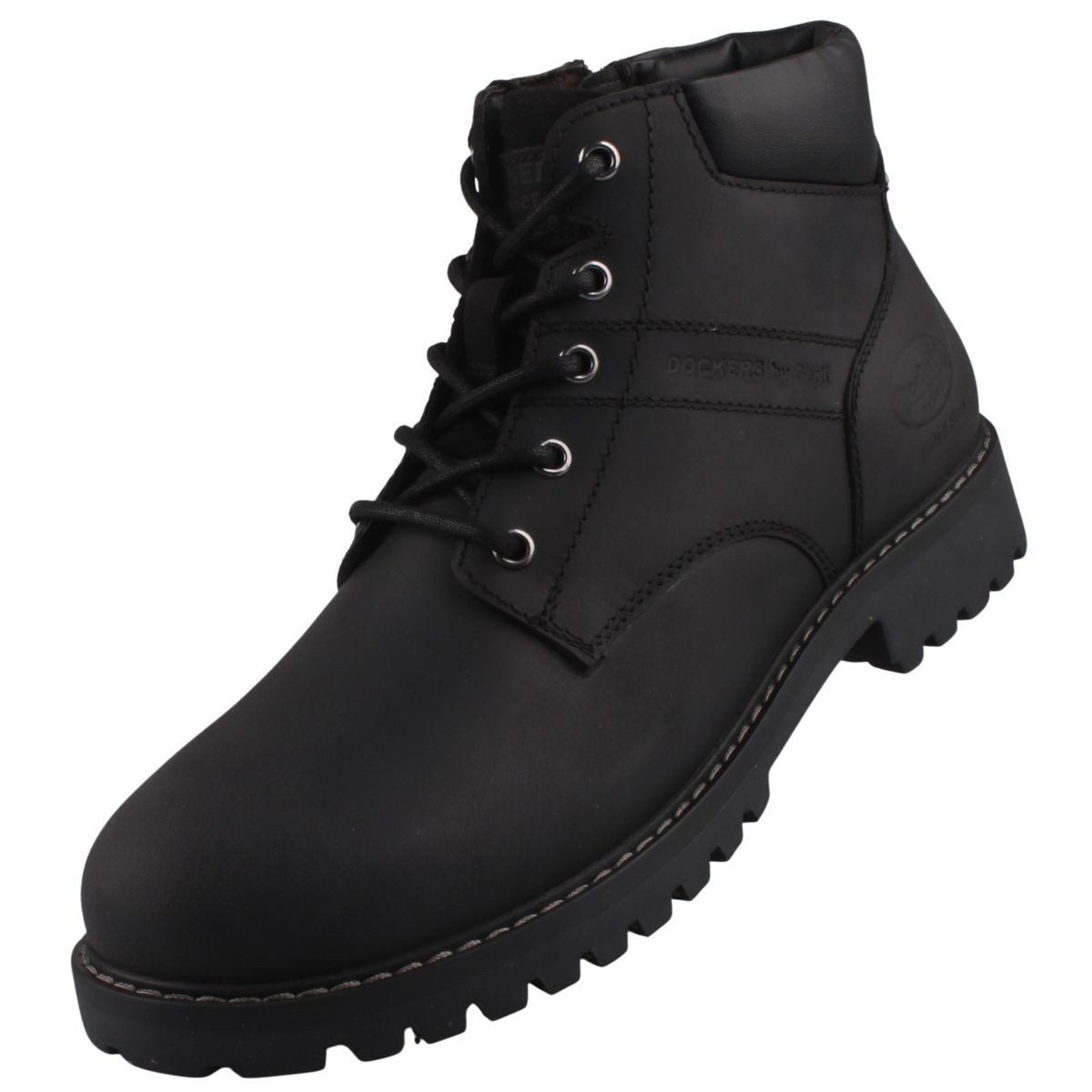 Dockers by Gerli 57IR002-402100 Stiefel Herren Leder-Schnürboot mit Reißverschluss