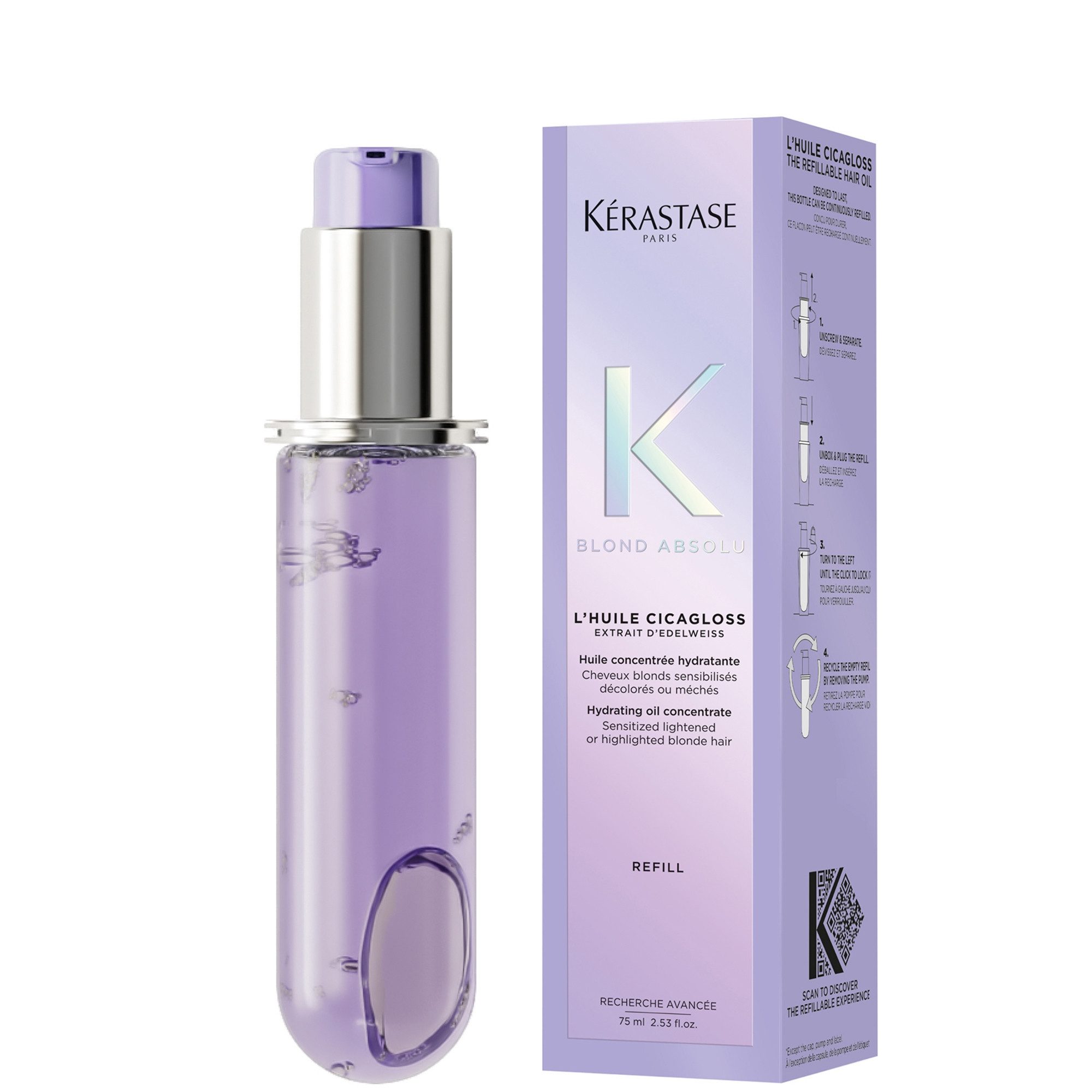Kérastase Haaröl Kérastase Blond Absolu Cicaextreme Haaröl 75 ml – Hitzeschutz & Repara, 1-tlg., Haaröl