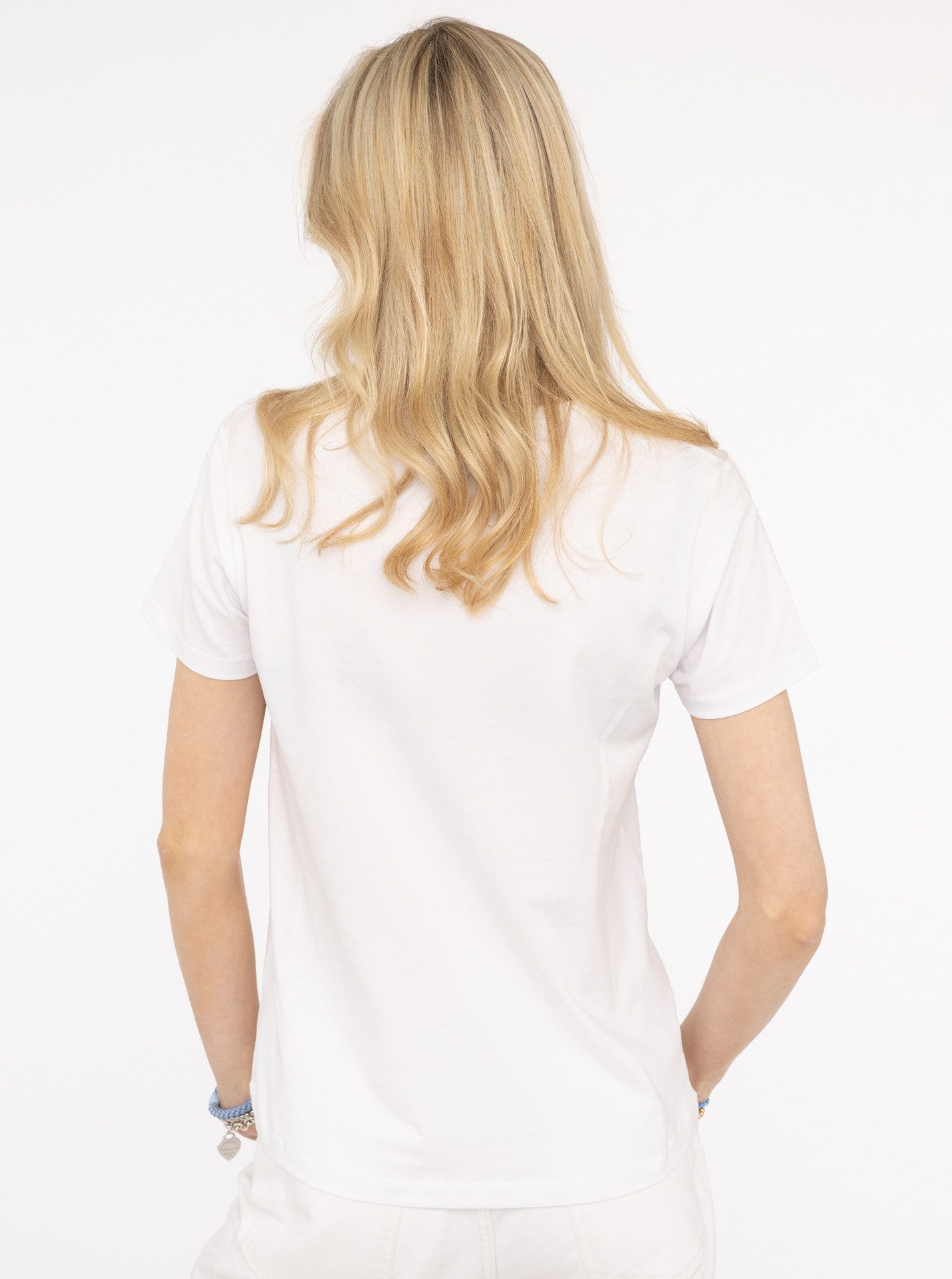 Zwillingsherz T-Shirt "MoinZH" Kurzarm, Rundhalsausschnitt, Stickerei, Baumwollmischung – Bild 3 von 5