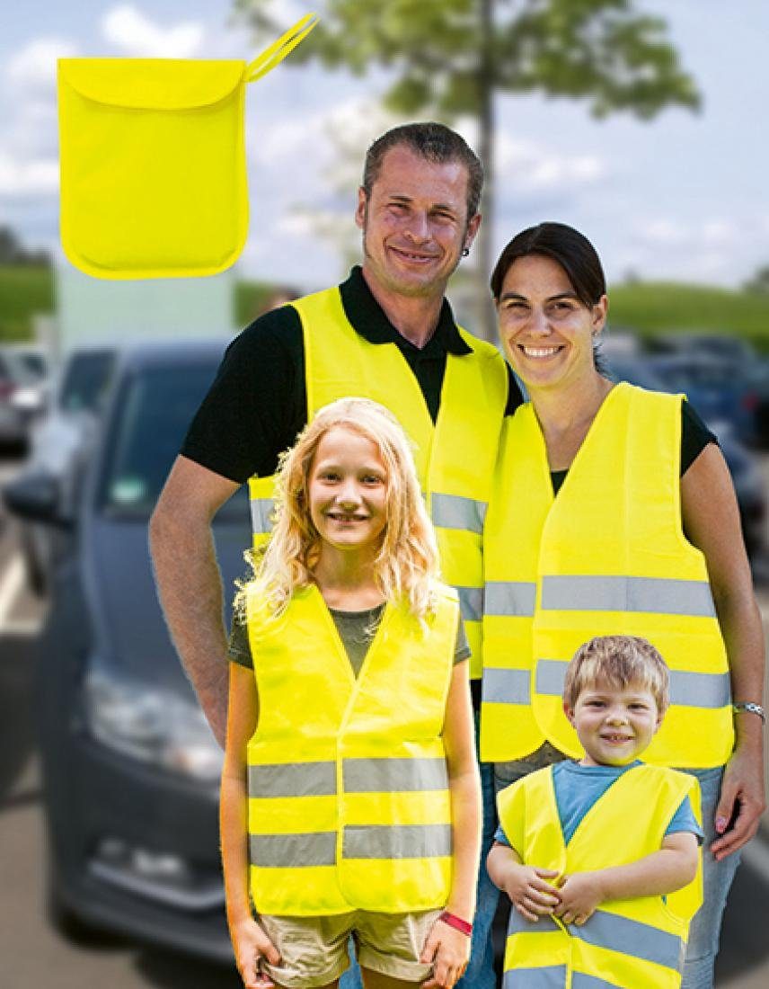 Phantasy® Warnwesten Auto 4 PCS, Warnweste Pannenweste Warnwesten Gelb  Sicherheitsweste Reflektorweste Auto, Weste Neongelb Reflektierend High  Visibility Vest : : Auto & Motorrad