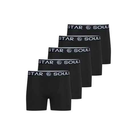 SOULSTAR Boxershorts MUBOXER5 (Packung, 5-St., 5er-Pack) Basic Herren Unterhosen Unterwäsche Extra Weiches Material Männer