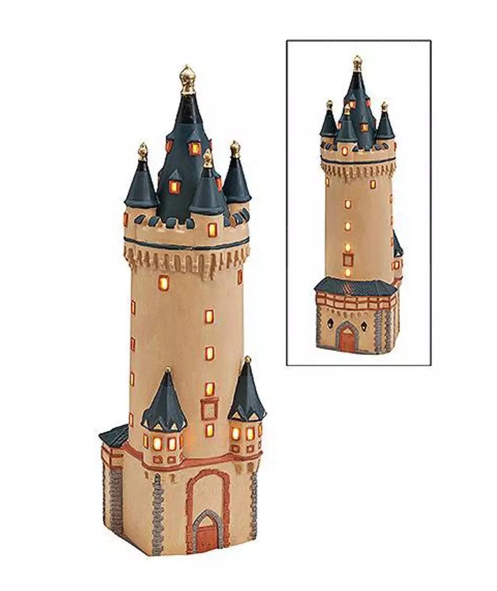 G.Wurm GmbH Dekoobjekt Lichthaus aus Porzellan Eschenheimer Turm Frankfurt handbemalt