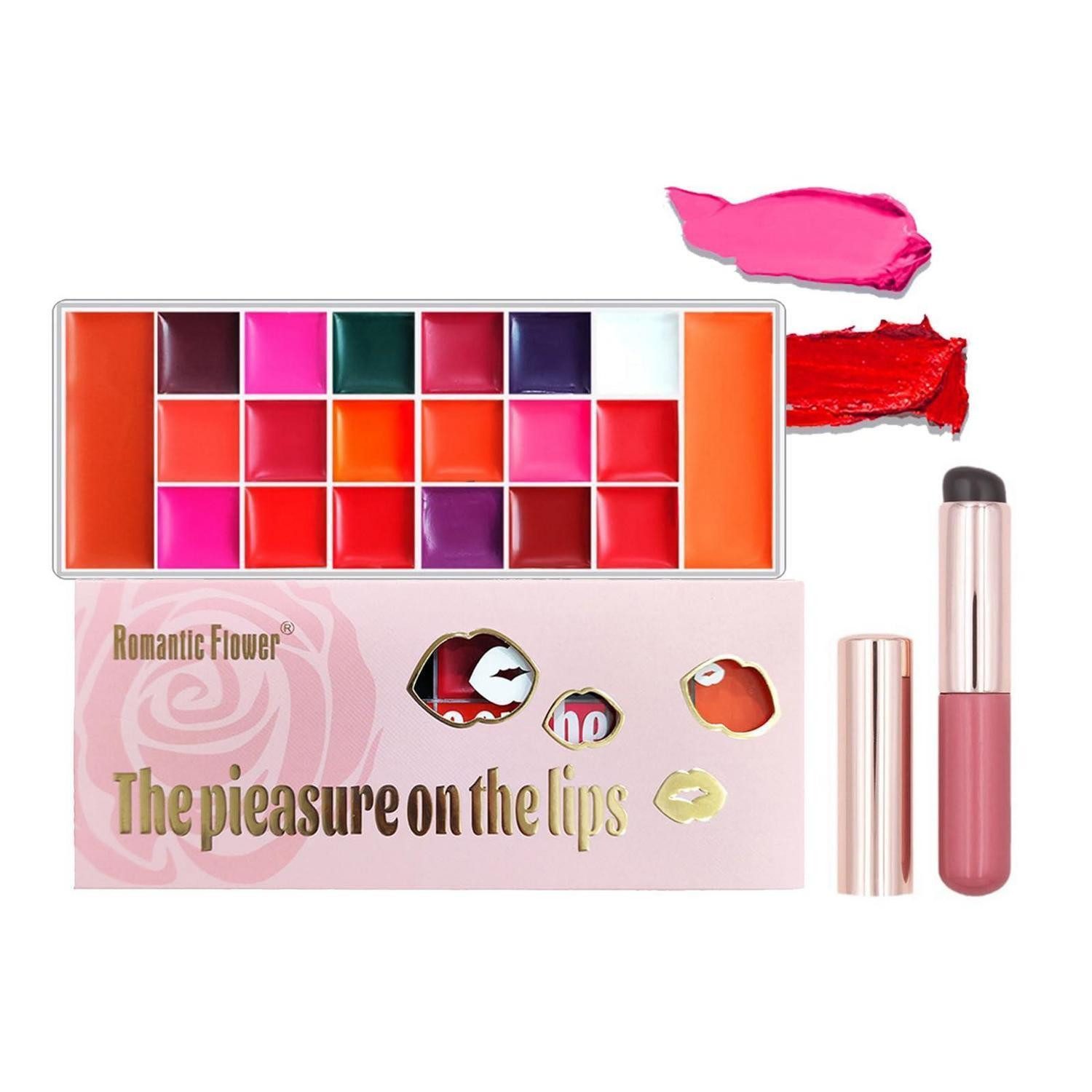 LuxusKollektion Lipgloss-Set Lipgloss Set 20 Farben Matt Langanhaltend