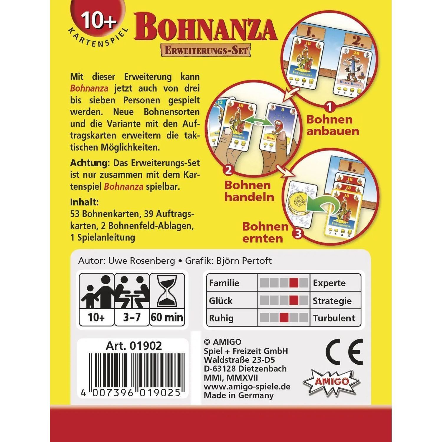AMIGO Spiel Bohnanza. Erweiterungs-Set. Kartenspiel