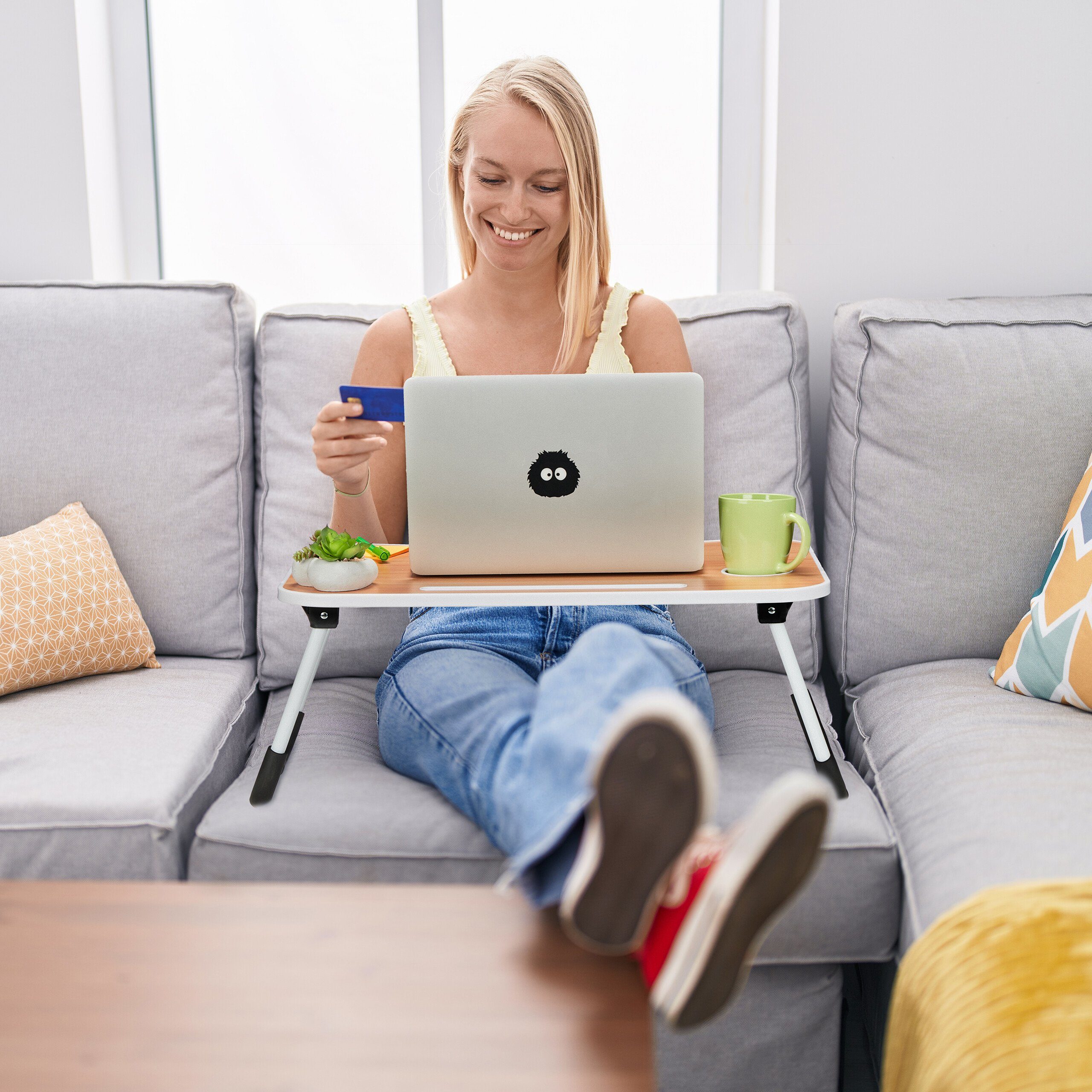 relaxdays Laptoptisch Klappbarer Laptoptisch