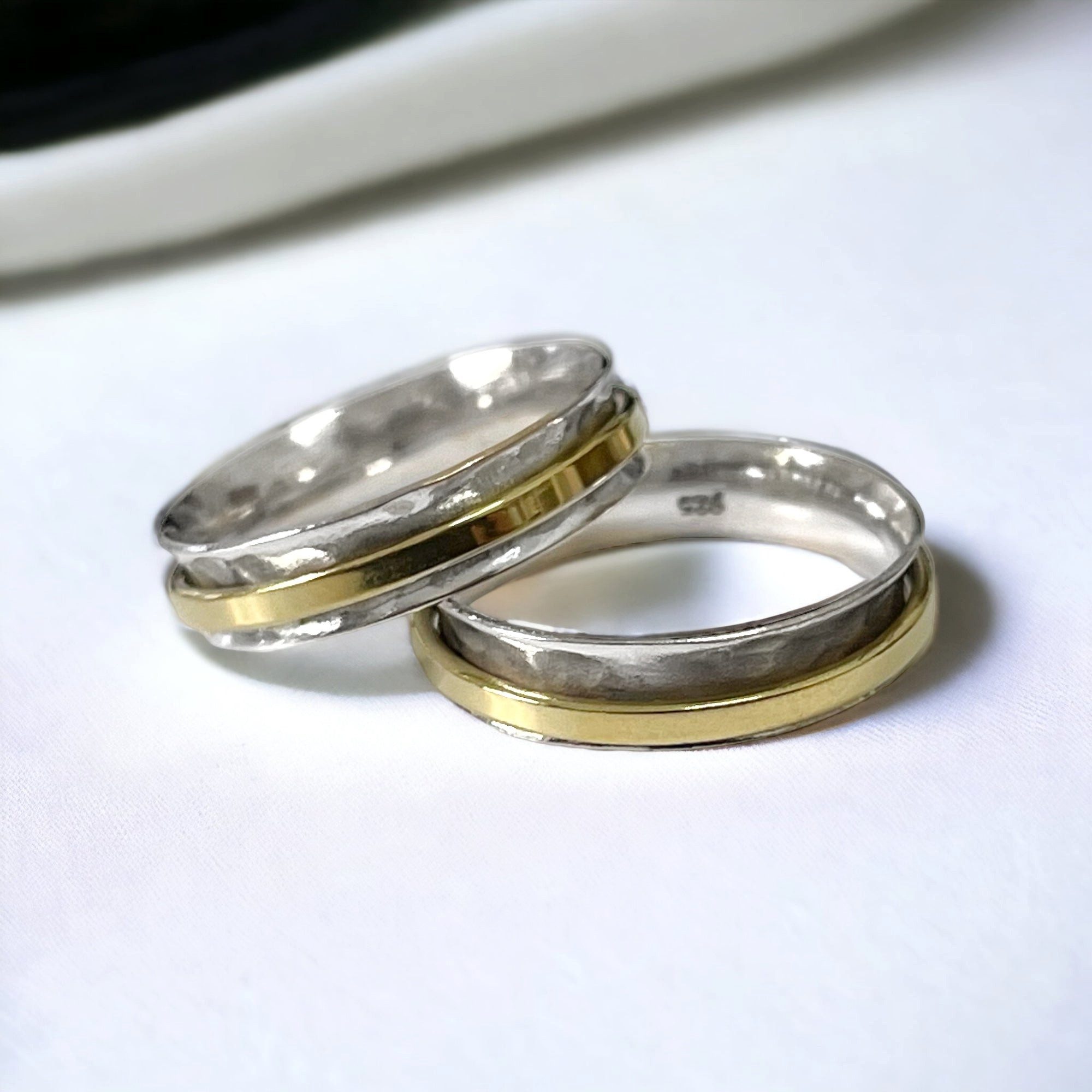 MadamLili Fingerring Drehring Massiver Bandring aus 925 Sterling Silber günstig online kaufen