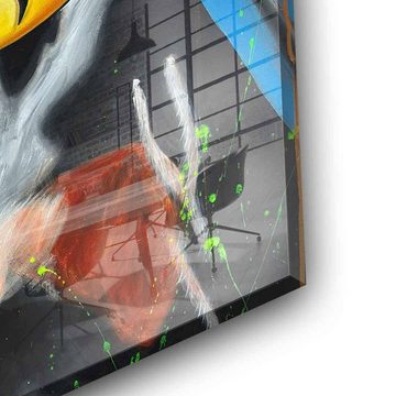 DOTCOMCANVAS® Acrylglasbild Hero Dogs - Acrylglas, Acrylglasbild Batman Superman Hero Dogs Comic Pop Art Druck Wandbild