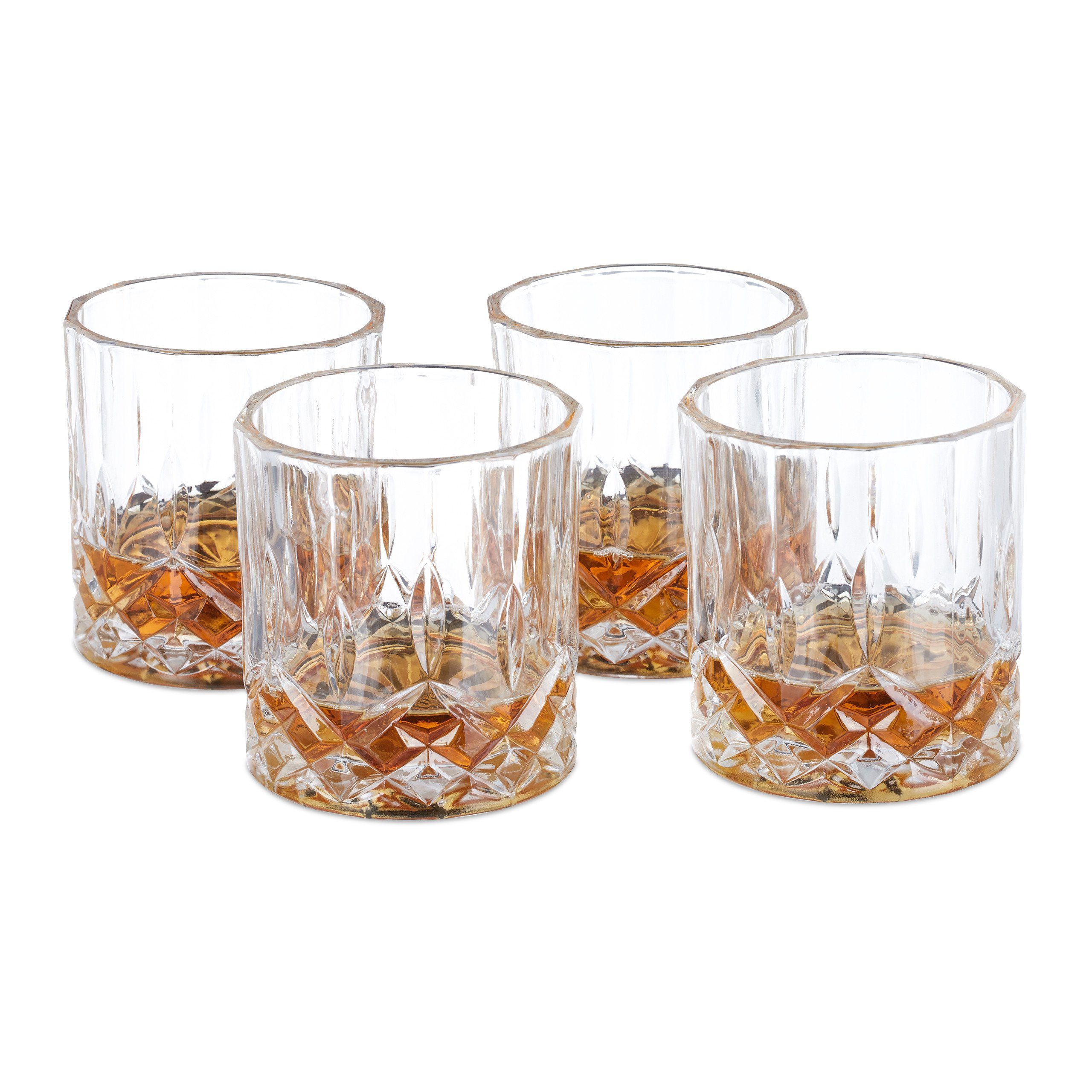 relaxdays Whiskyglas Whisky Стекло 4er Set, Glas